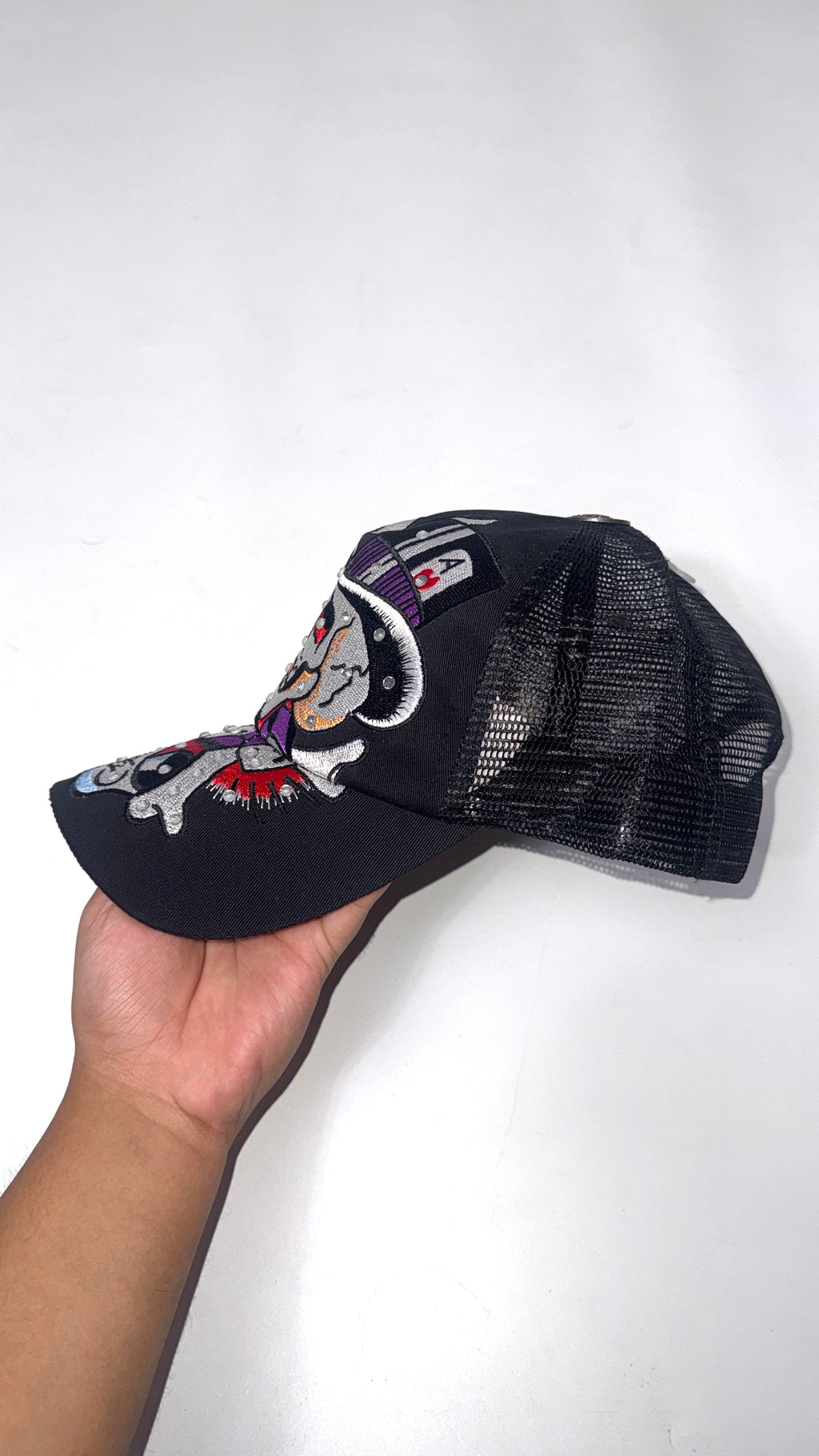 Y2K Ed hardy “ACE card Skull” Cap