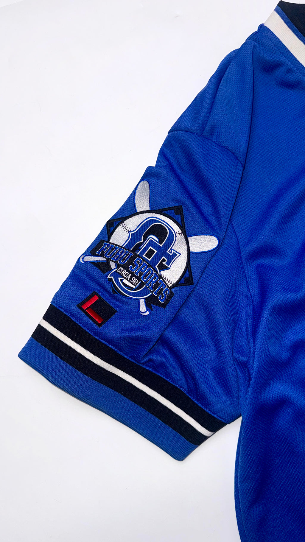 2000s FUBU Blue Jersey “QUEENS”