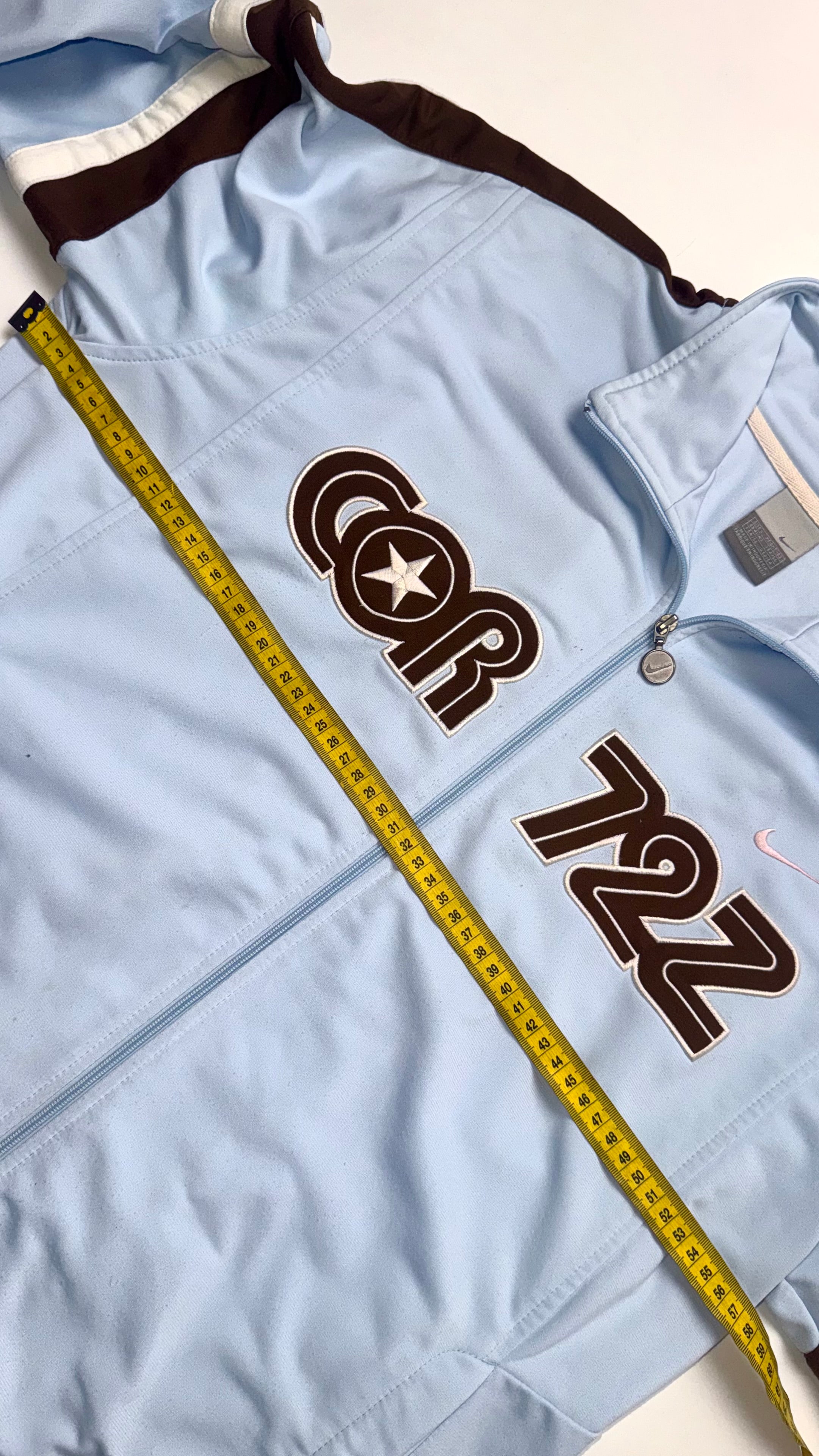 2000s Nike Cortez Baby Blue Track Jacket