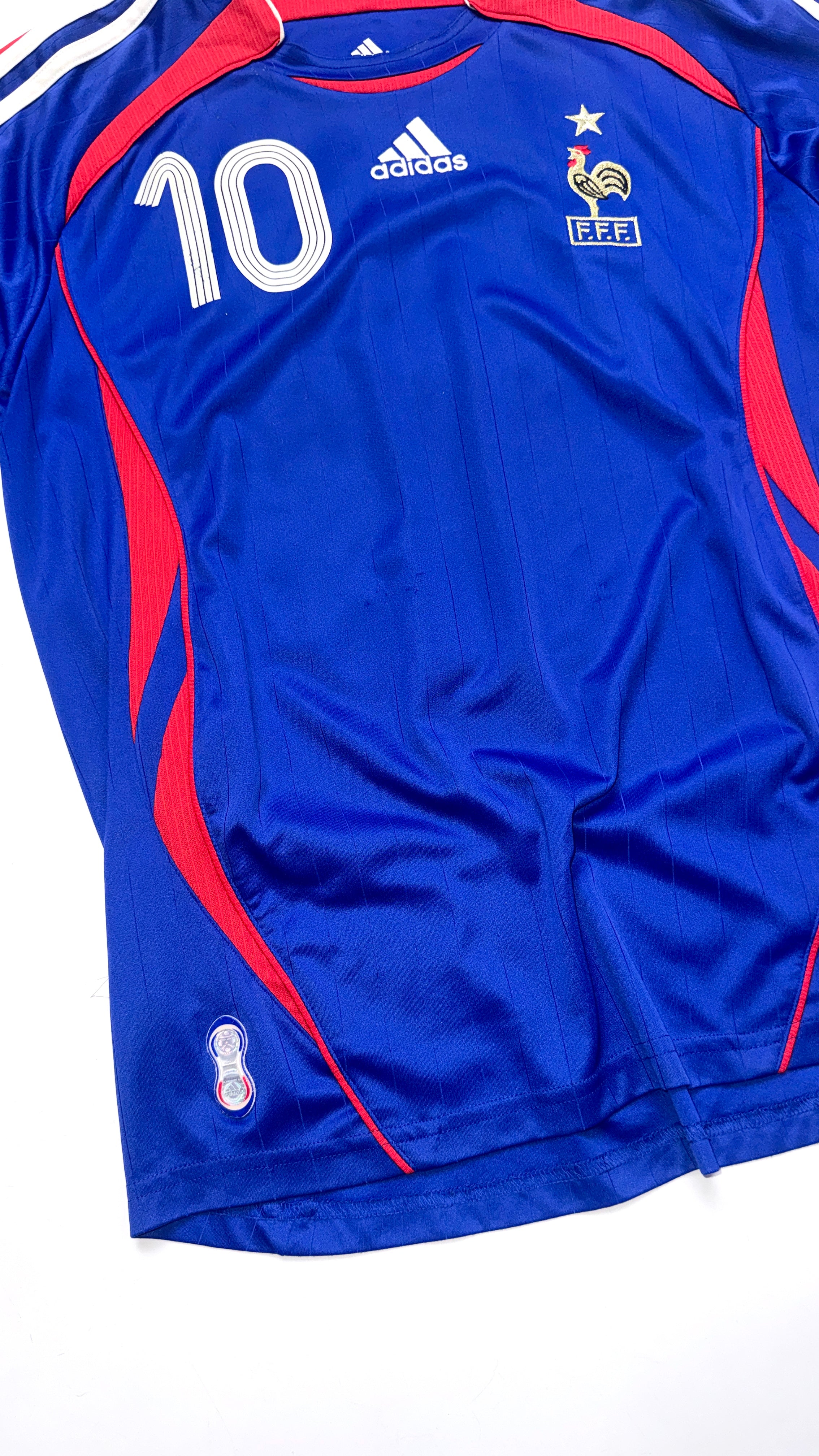 Vintage Adidas x France “ZIDANE” 2006 Blue jersey