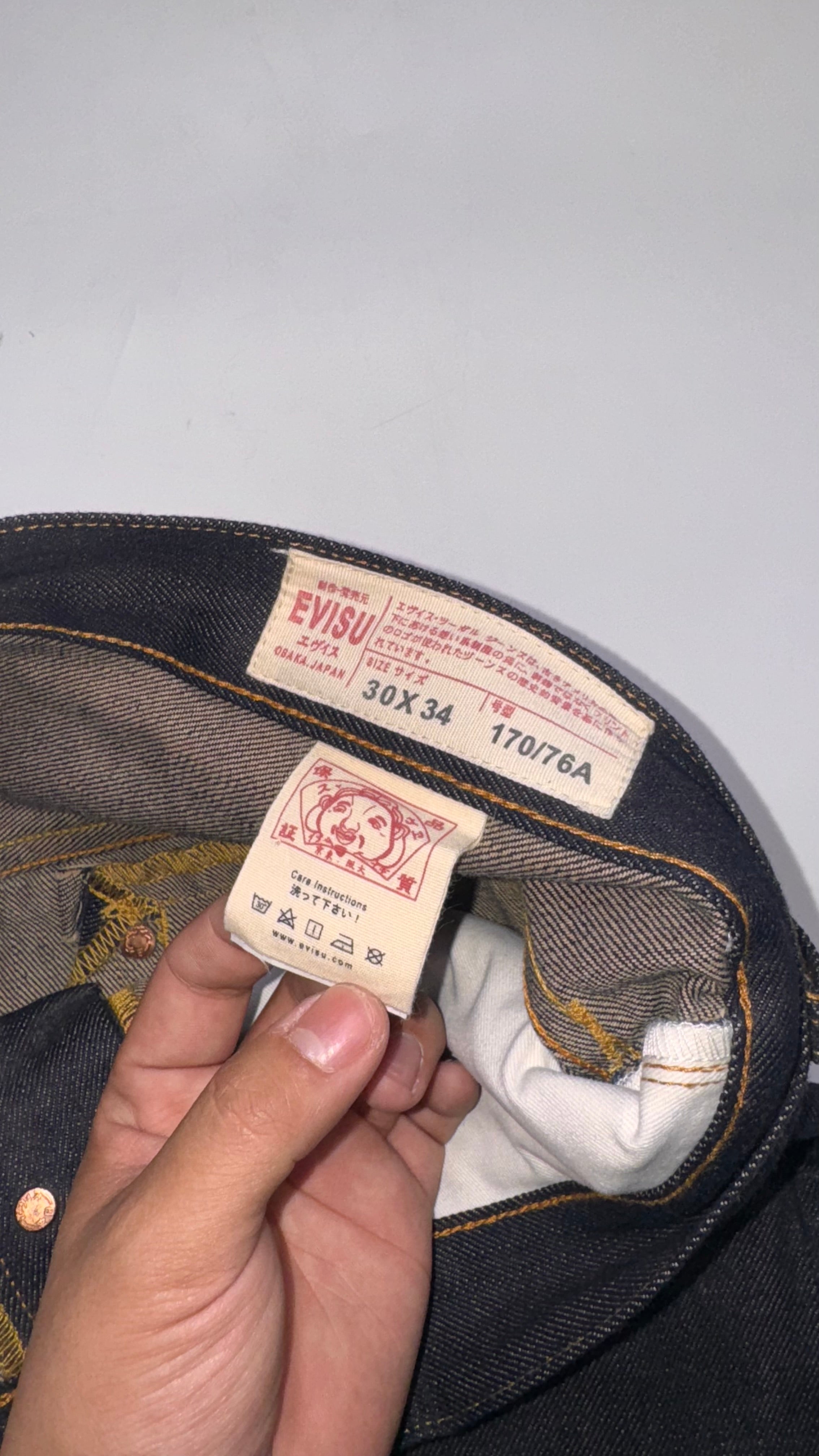 Vintage Evisu Daicock Straight Fit Jeans Lot 2000