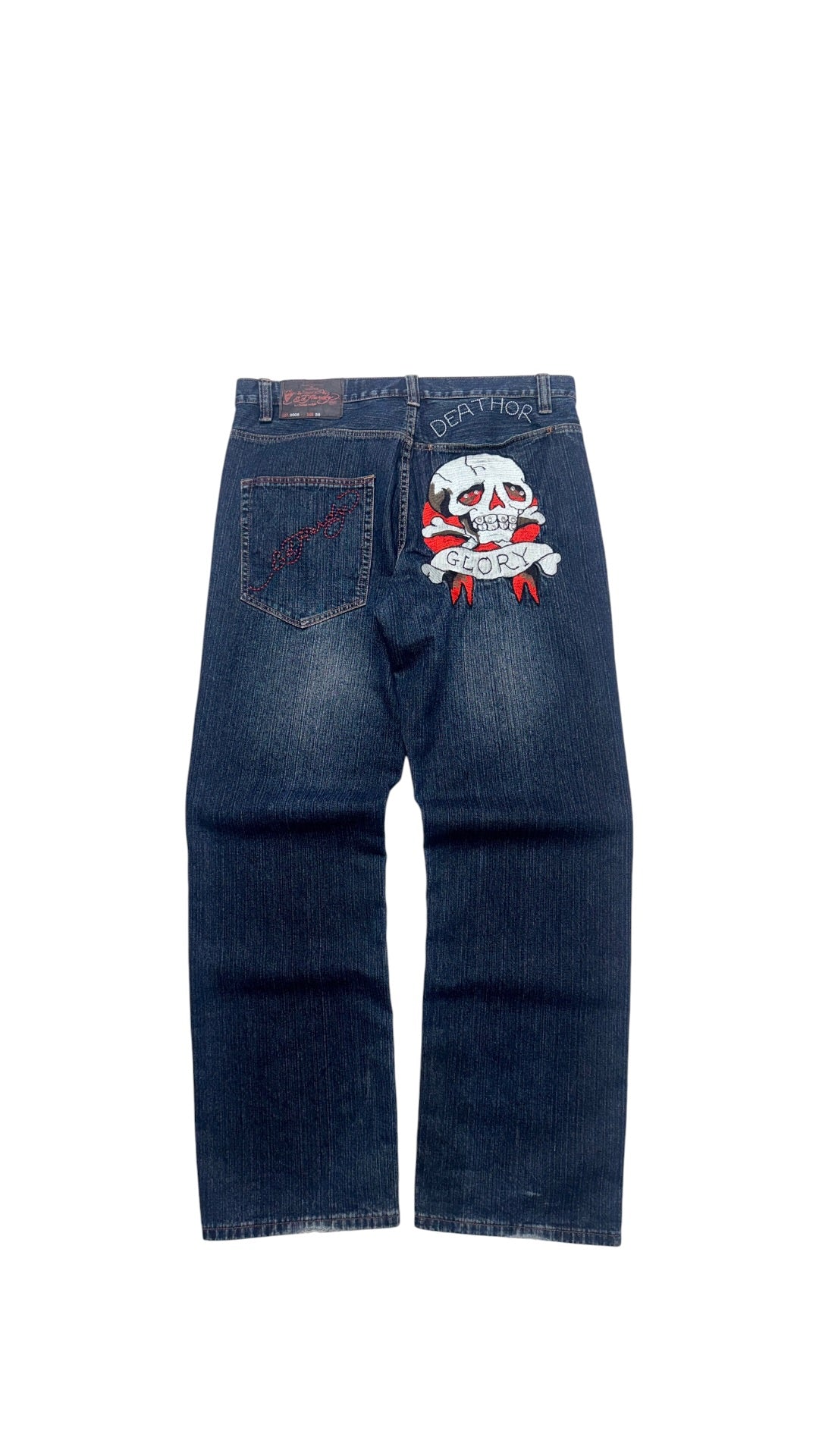 2000s Ed Hard “SKULL” Baggy Jeans