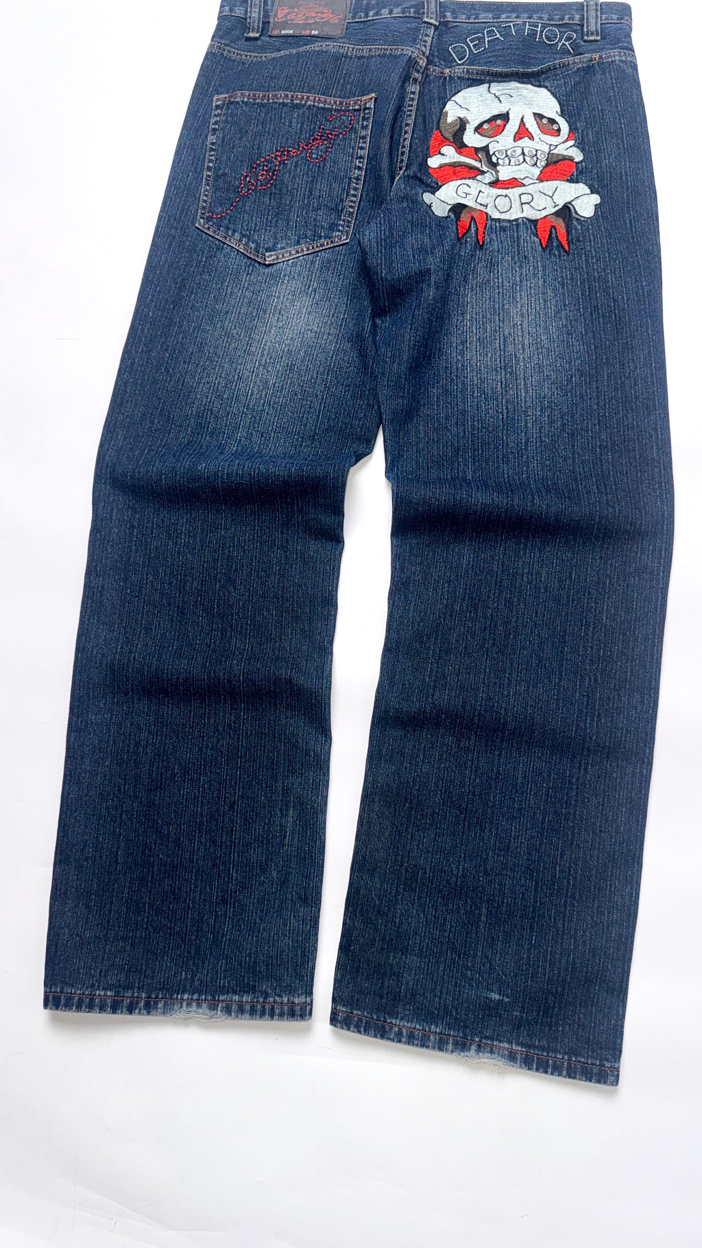 2000s Ed Hard “SKULL” Baggy Jeans