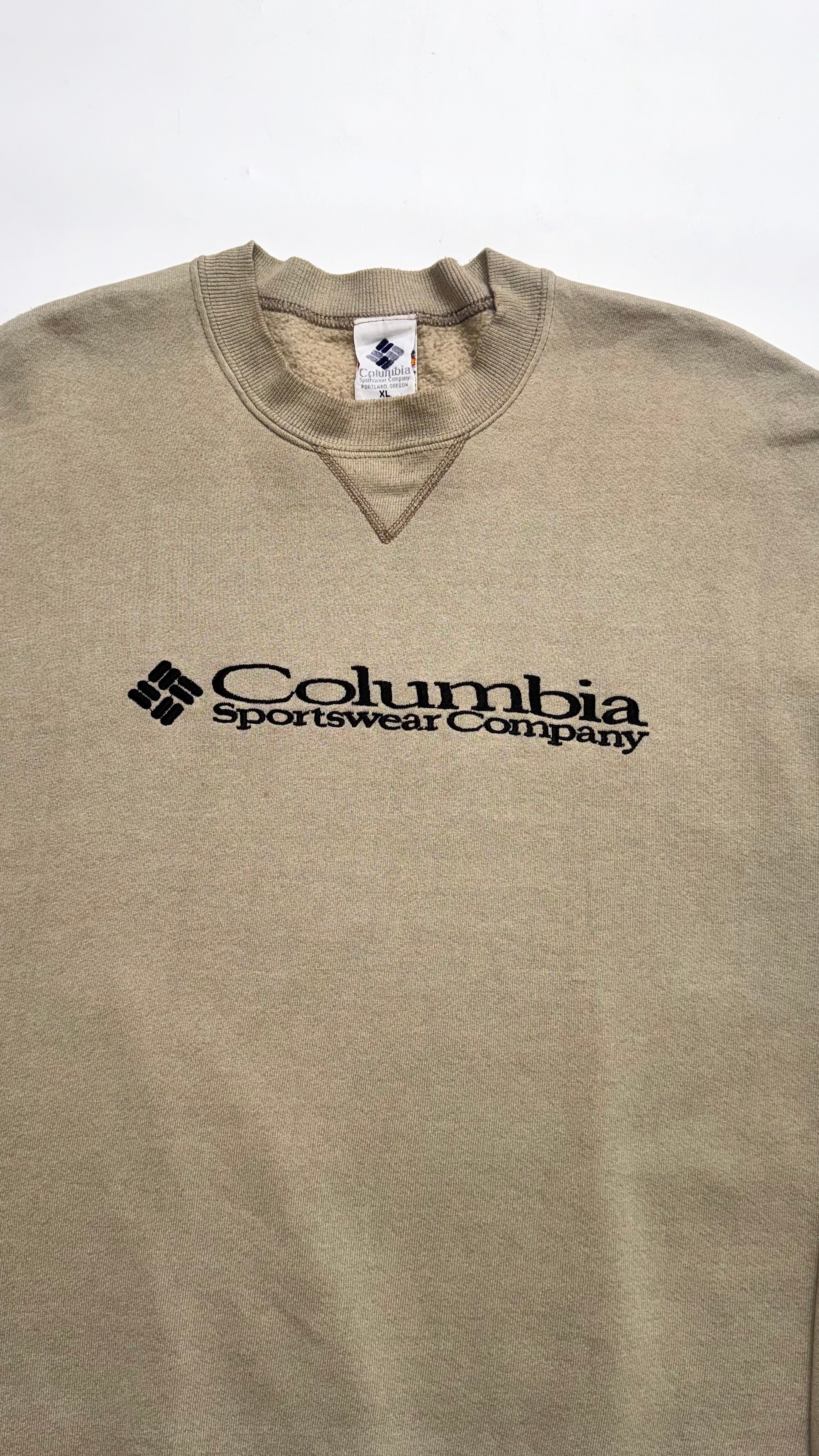 90s Columbia Beige Crewneck