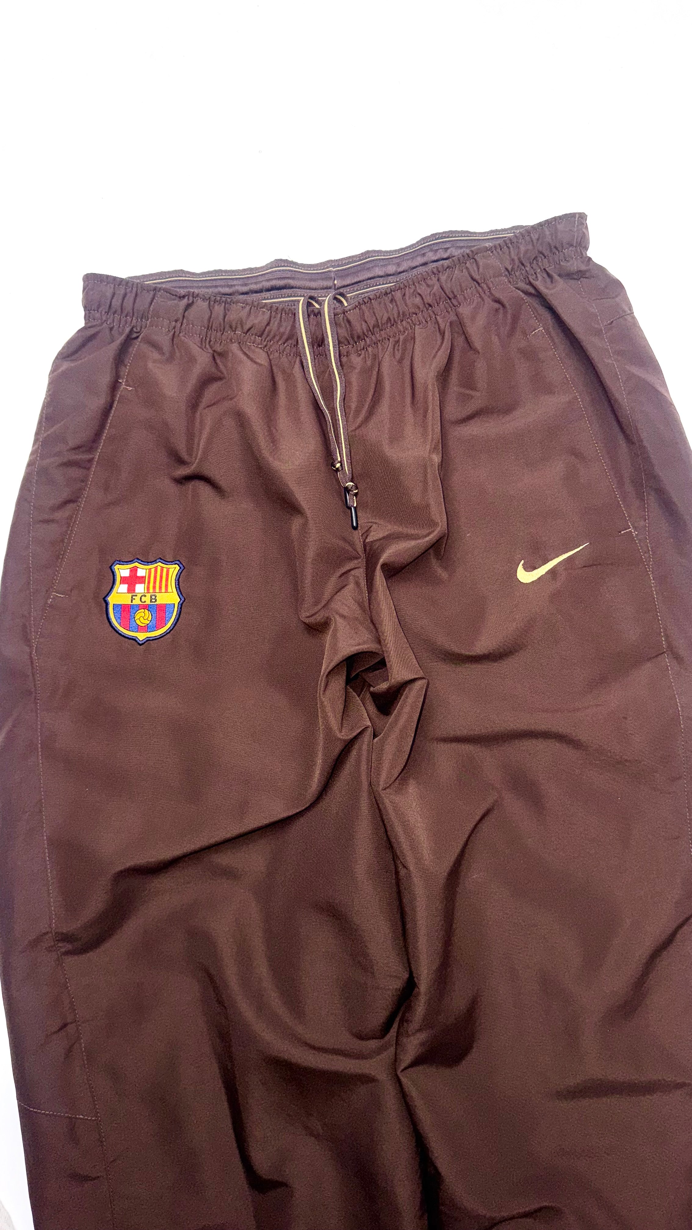 Vintage Nike x Barcelona FC Brown Track Pants