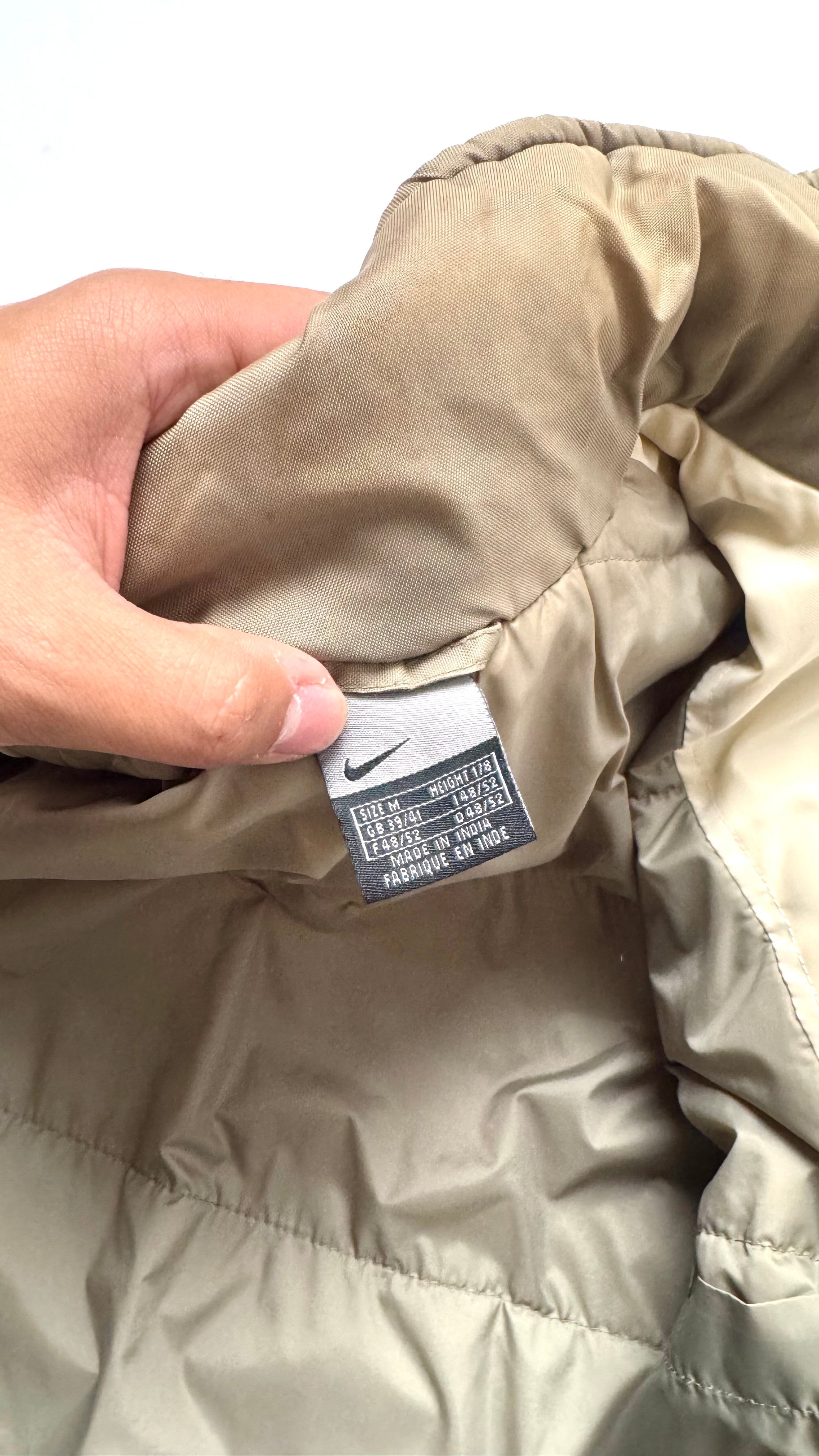 2000s Khaki Nike Lightweight winter jacket