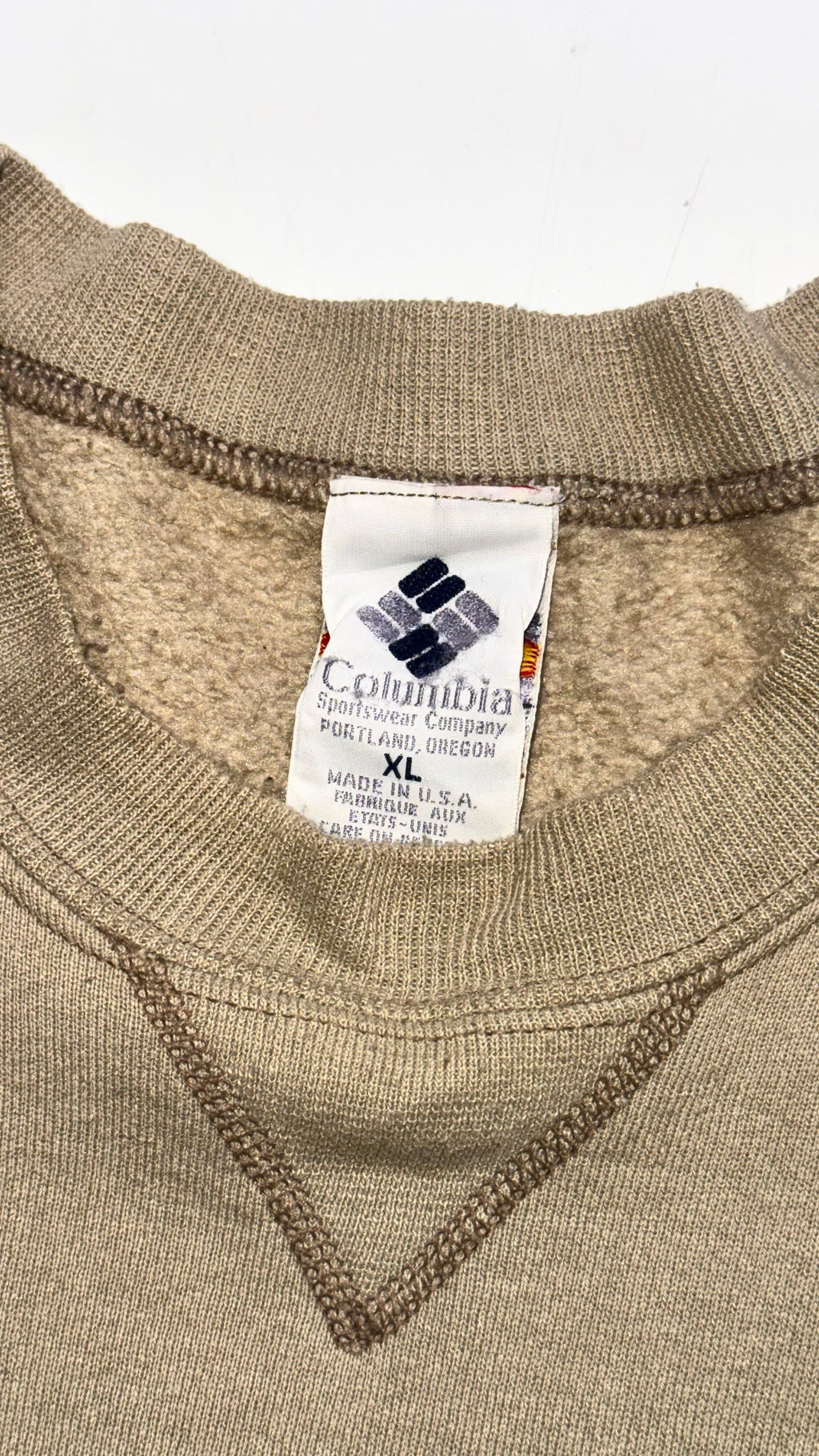 90s Columbia Beige Crewneck