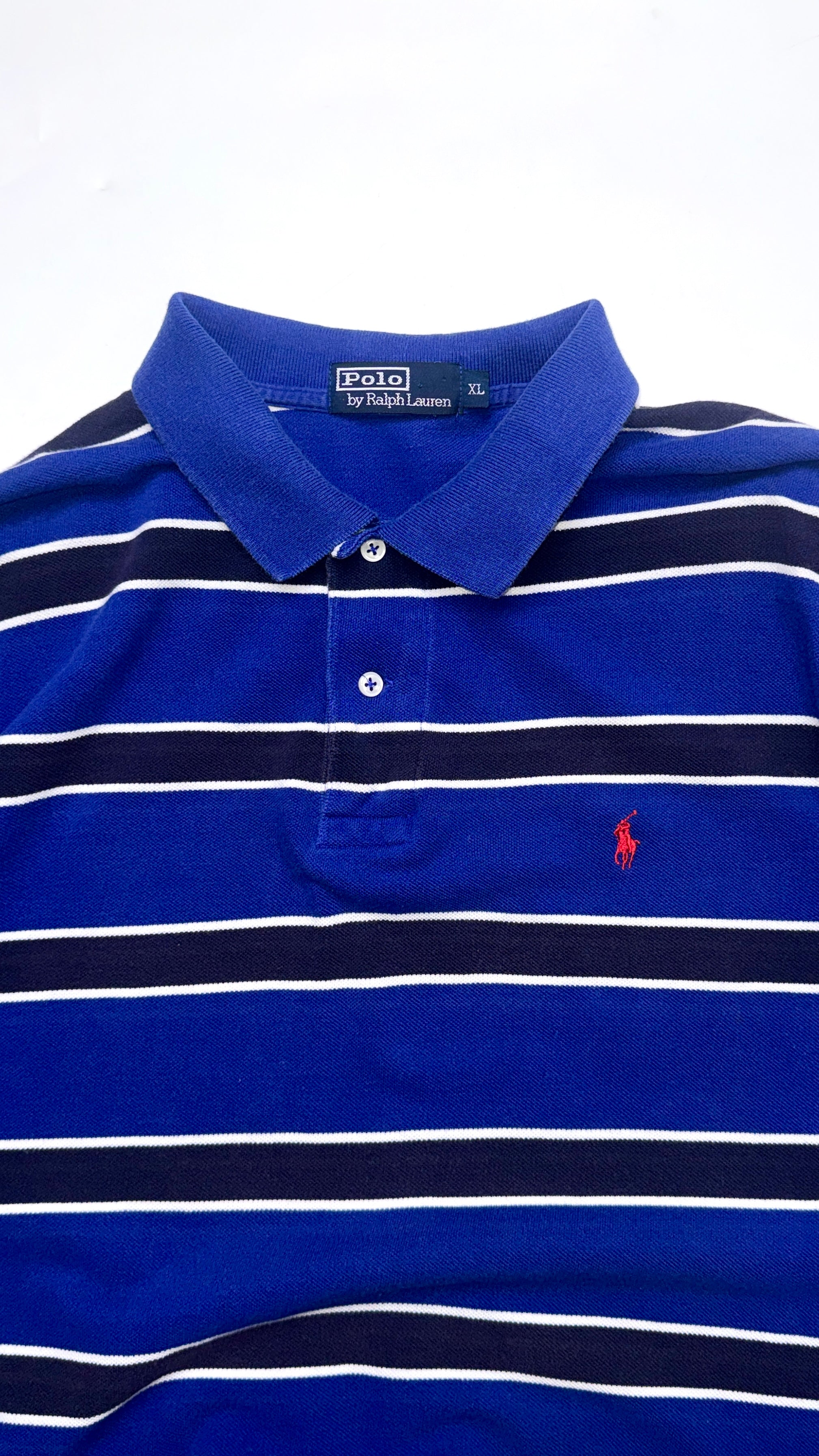 00s Ralph Lauren Stripped Polo T shirt