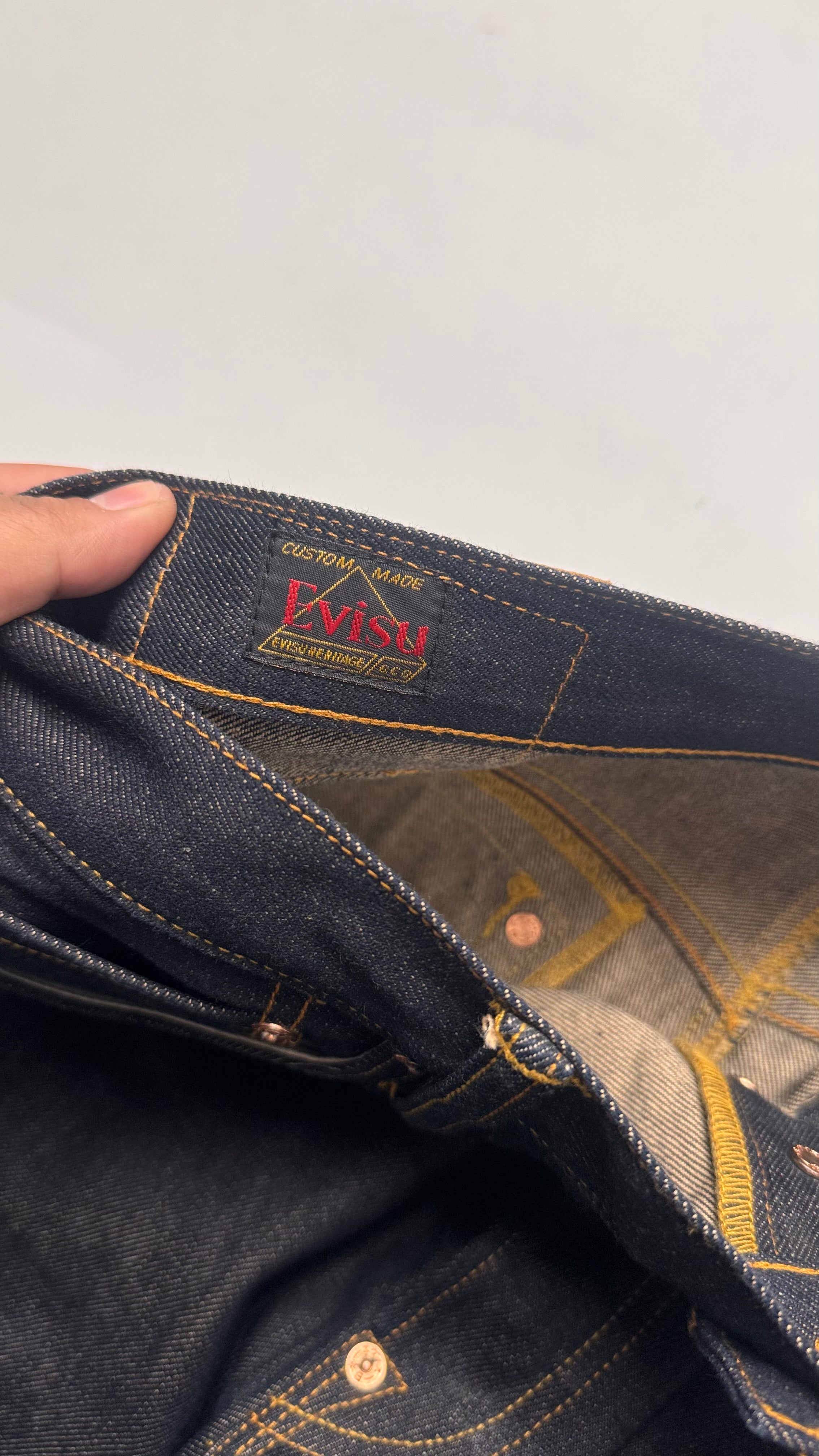 Vintage Evisu Daicock Straight Fit Jeans Lot 2000