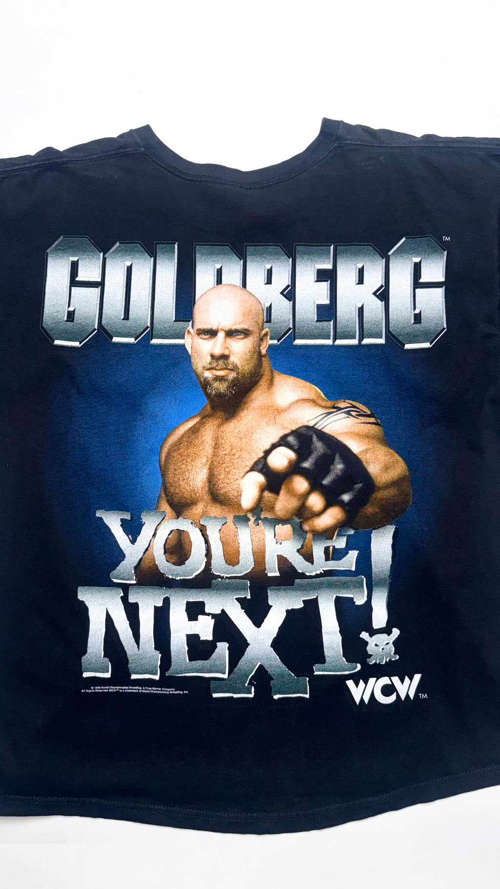 Vintage 1998 Liquid Blue Tag / “Bill Goldberg” WCW Graphic T shirt