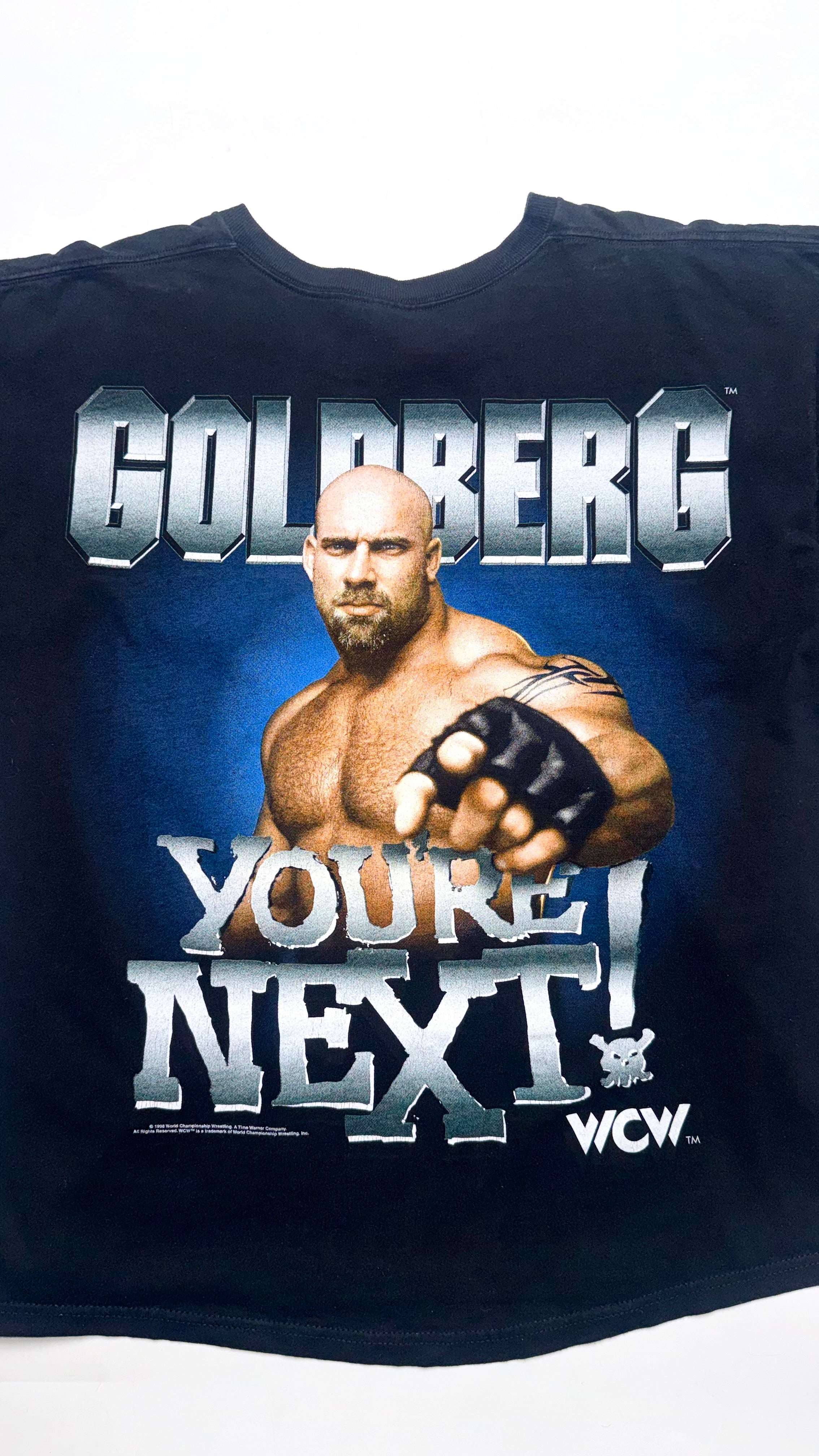 Vintage 1998 Liquid Blue Tag / “Bill Goldberg” WCW Graphic T shirt