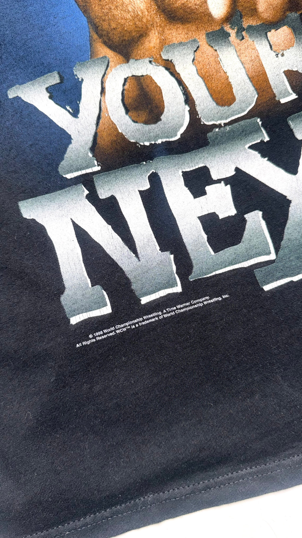 Vintage 1998 Liquid Blue Tag / “Bill Goldberg” WCW Graphic T shirt