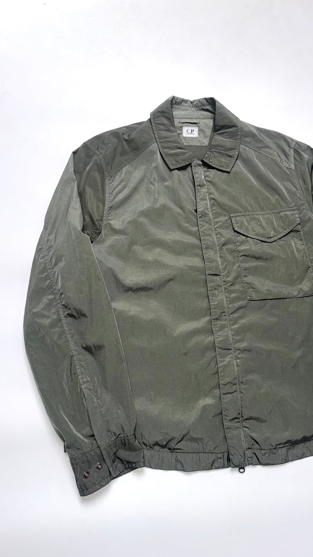 C.P Company Khaki Chrome-R Lightweight Windbreaker Jacket