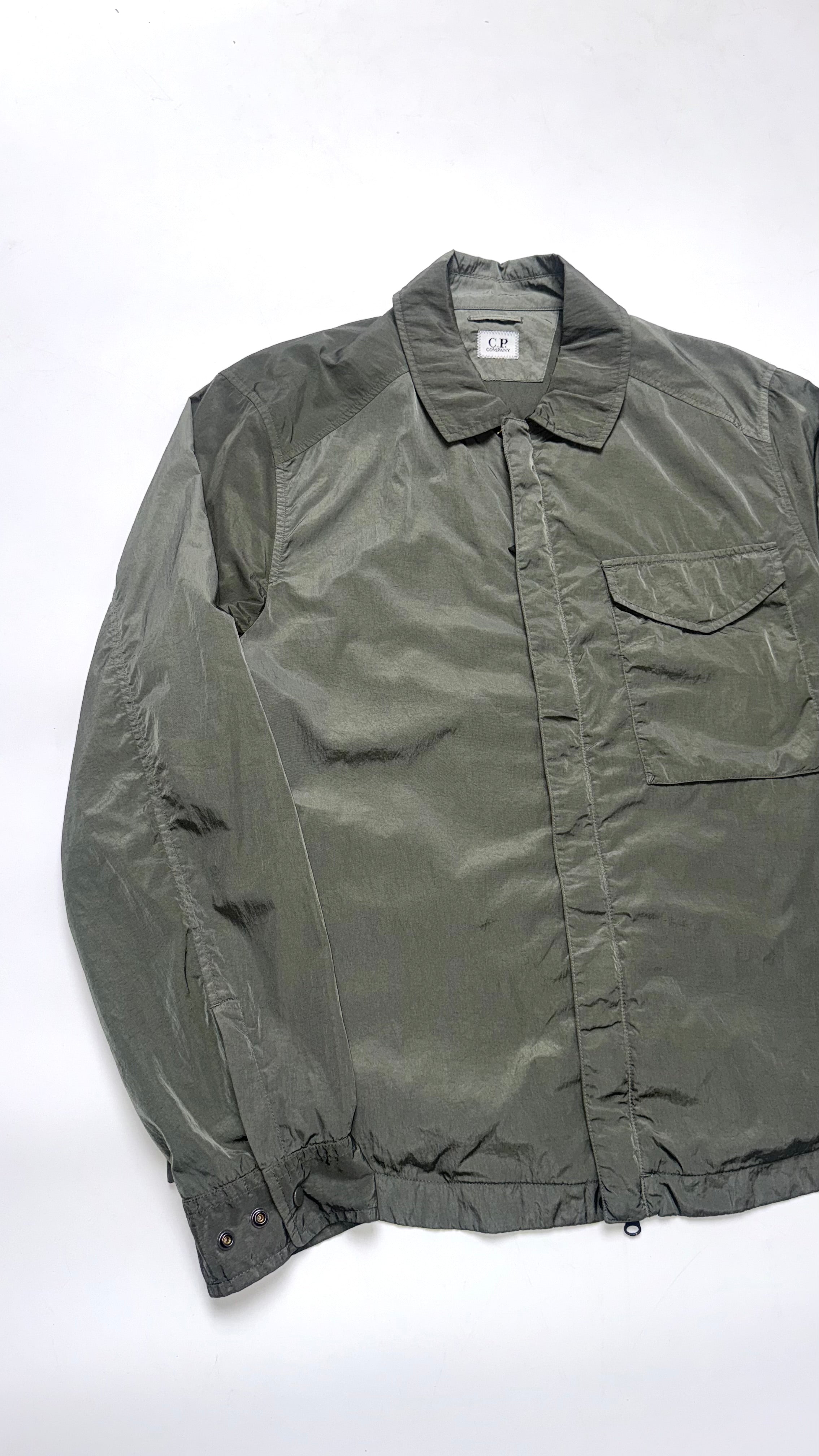 C.P Company Khaki Chrome-R Lightweight Windbreaker Jacket