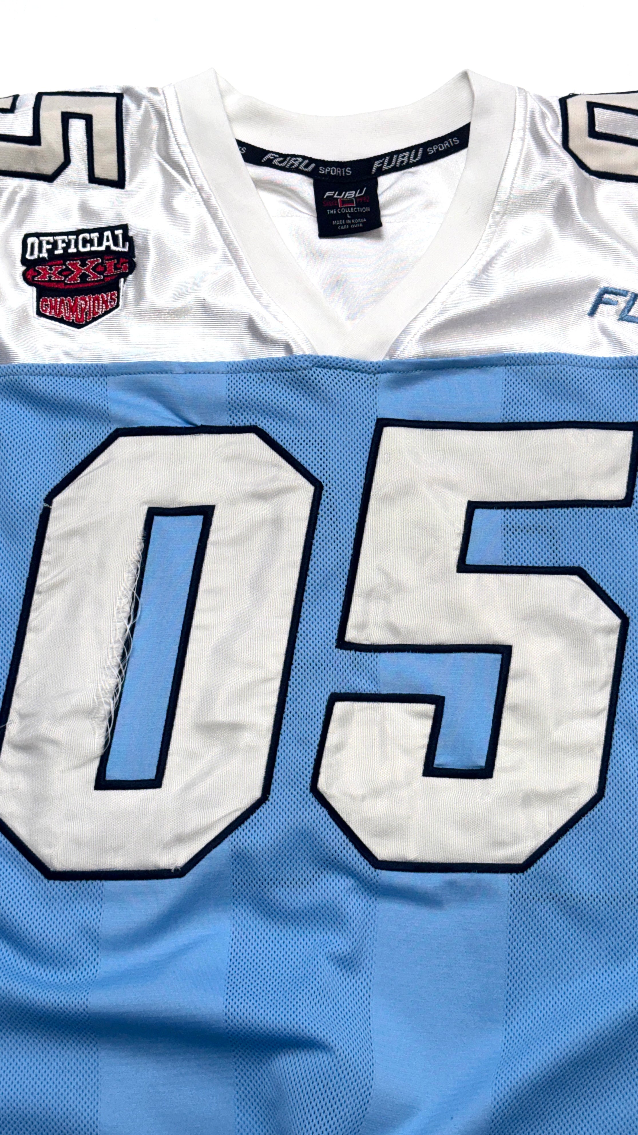 2000s FUBU Baby Blue Jersey