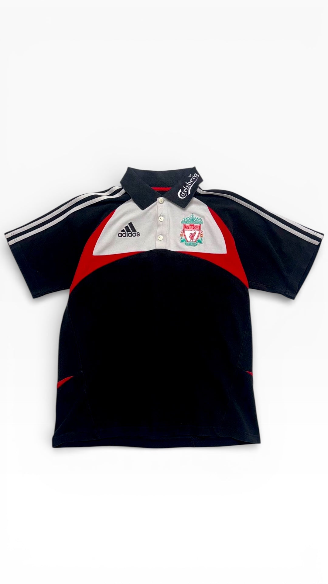 Vintage Adidas x Liverpool Polo T shirt