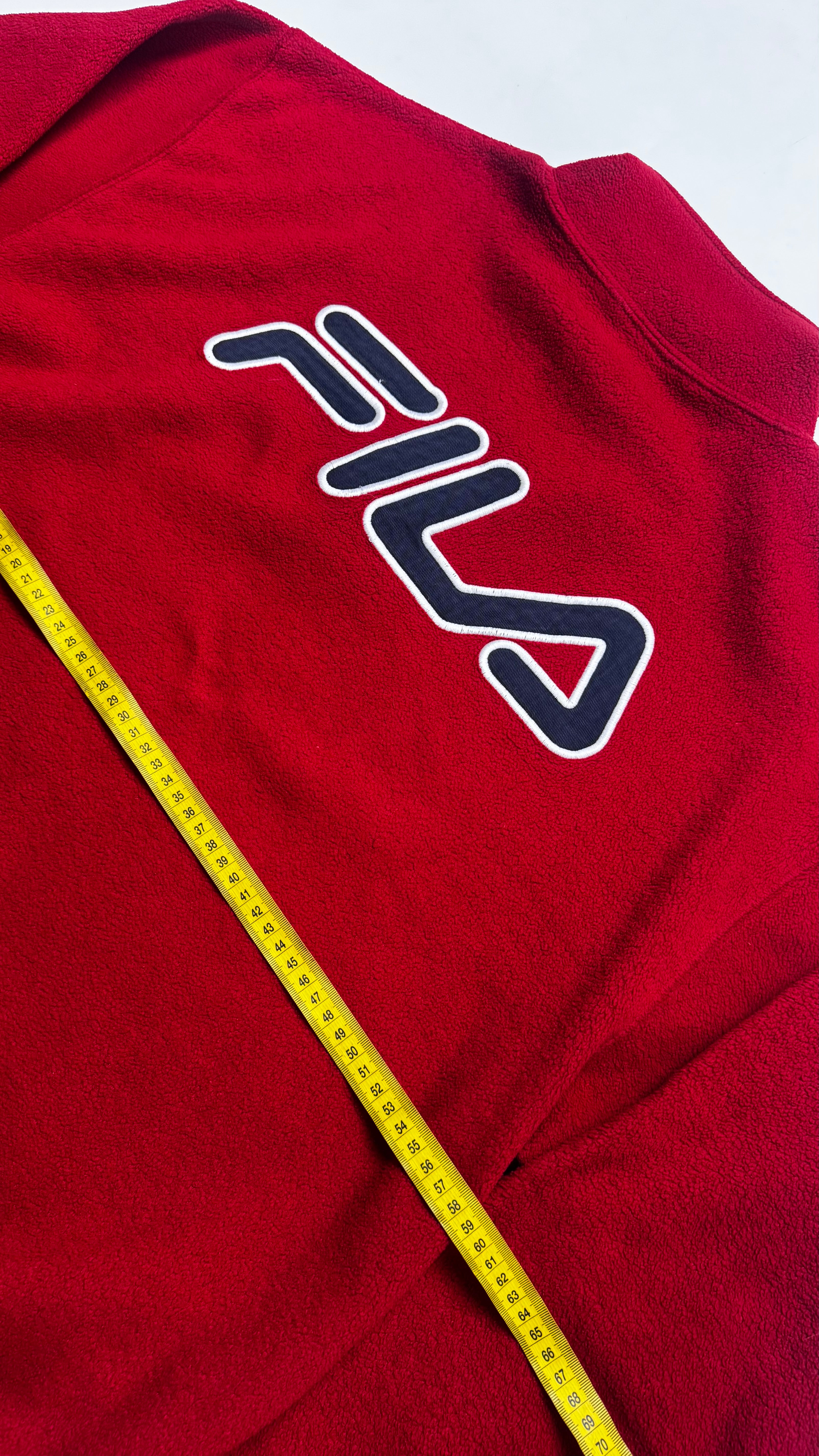 Y2k FILA Red Heavy Fleece
