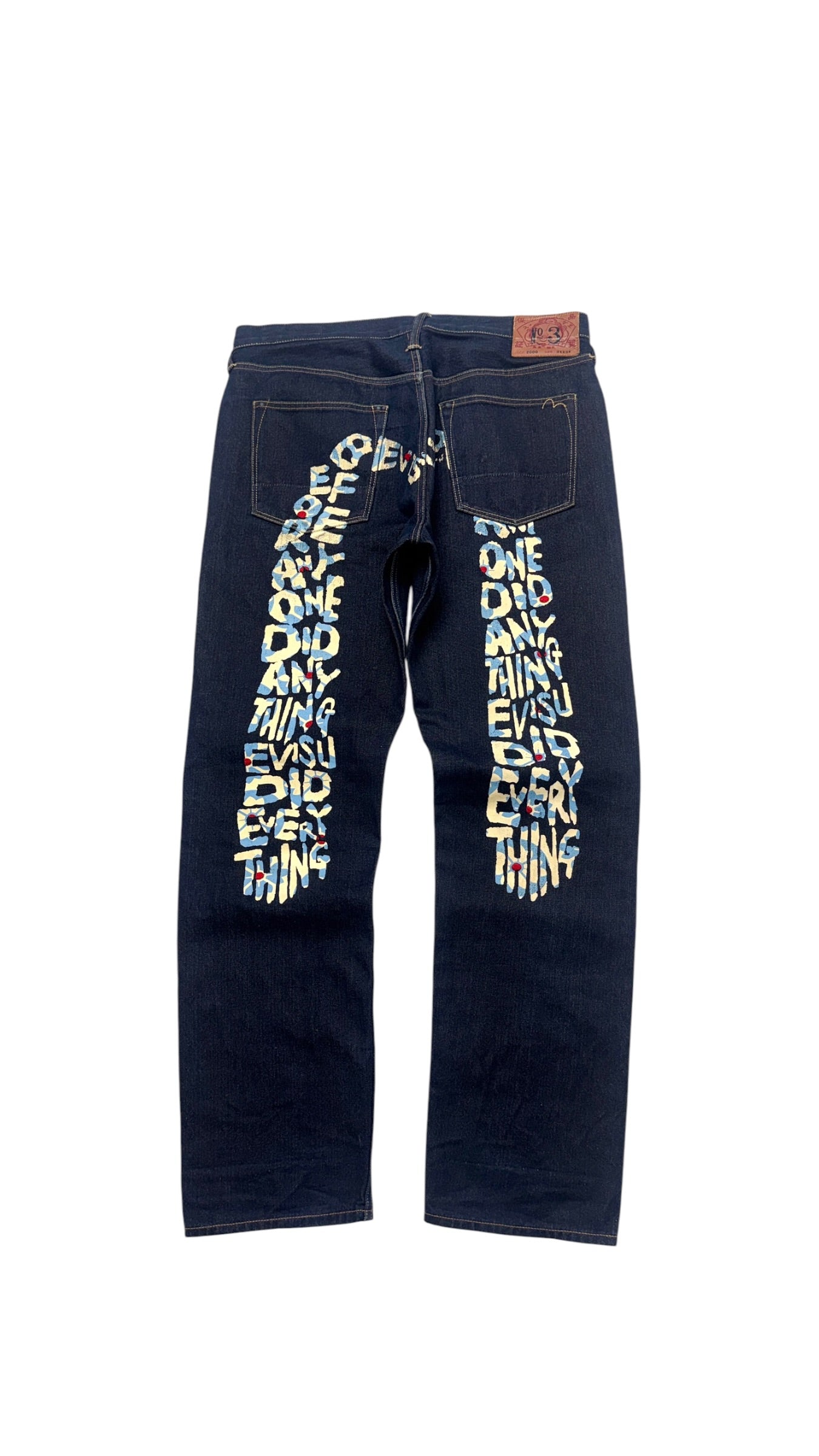 Vintage Evisu Daicock Lot 2000s No 3 Baggy Jeans