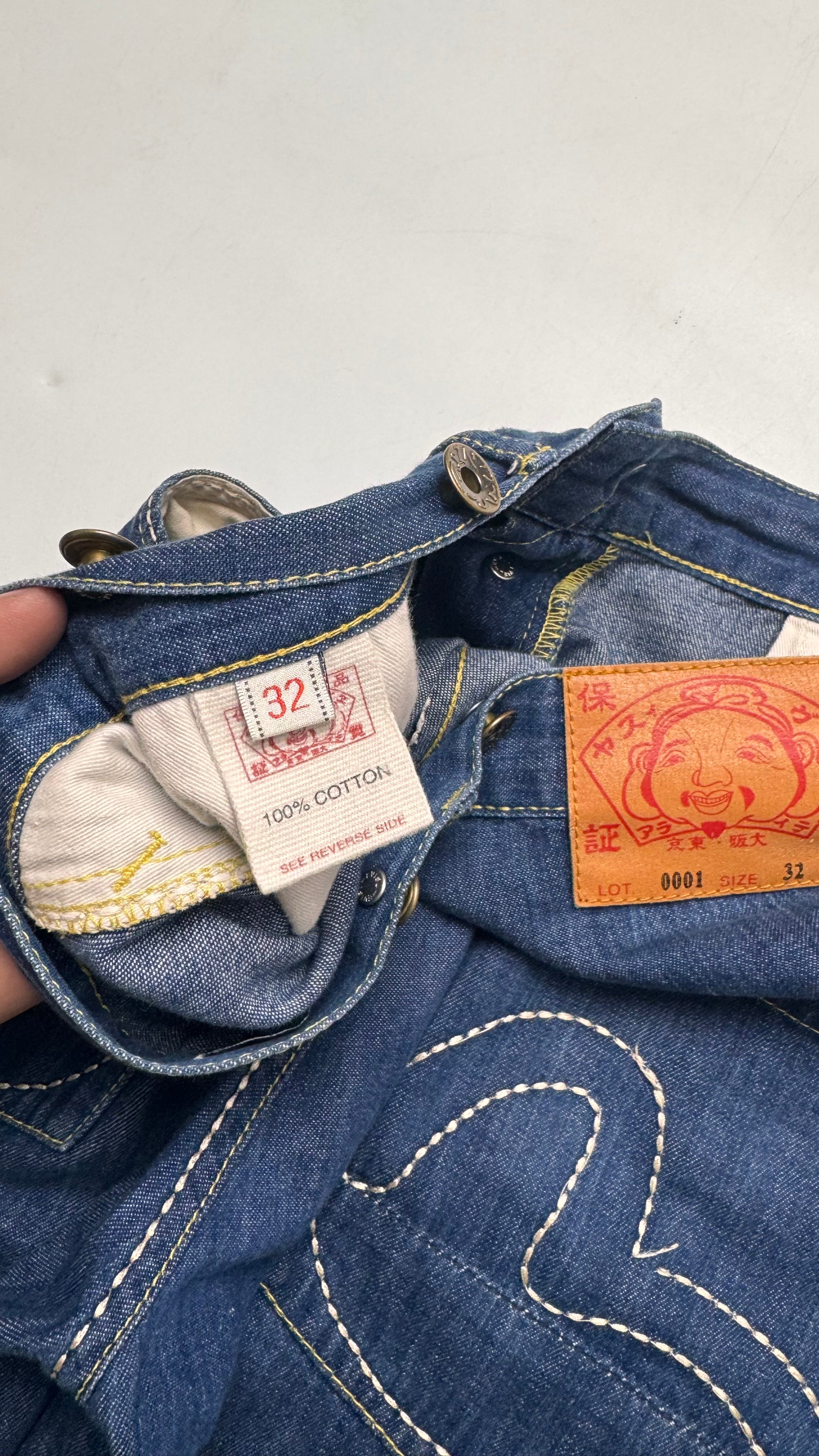 Indigo Evisu Baggy Jeans Lot 2001