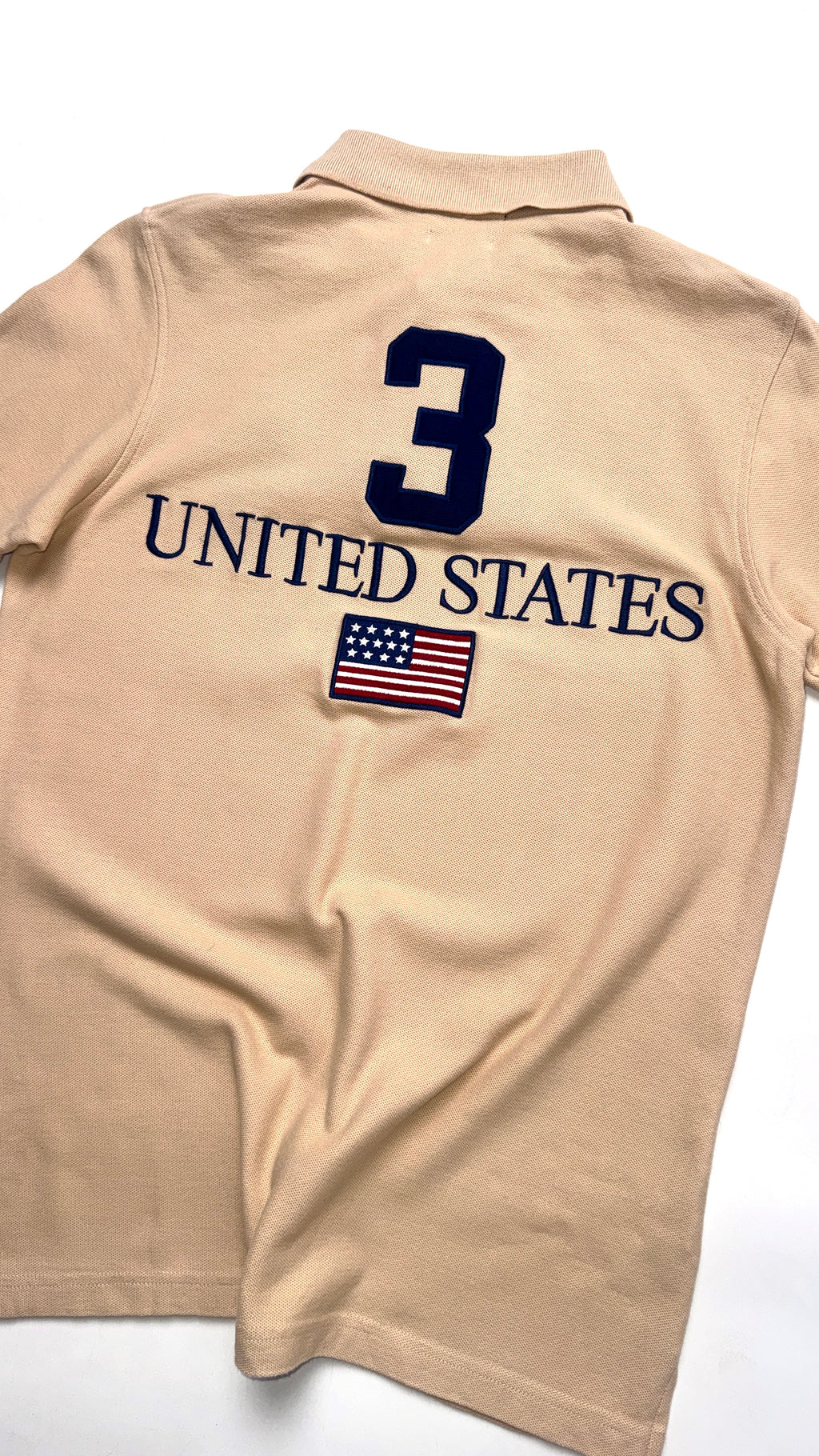2000s Ralph Lauren Beige “USA” Polo tee