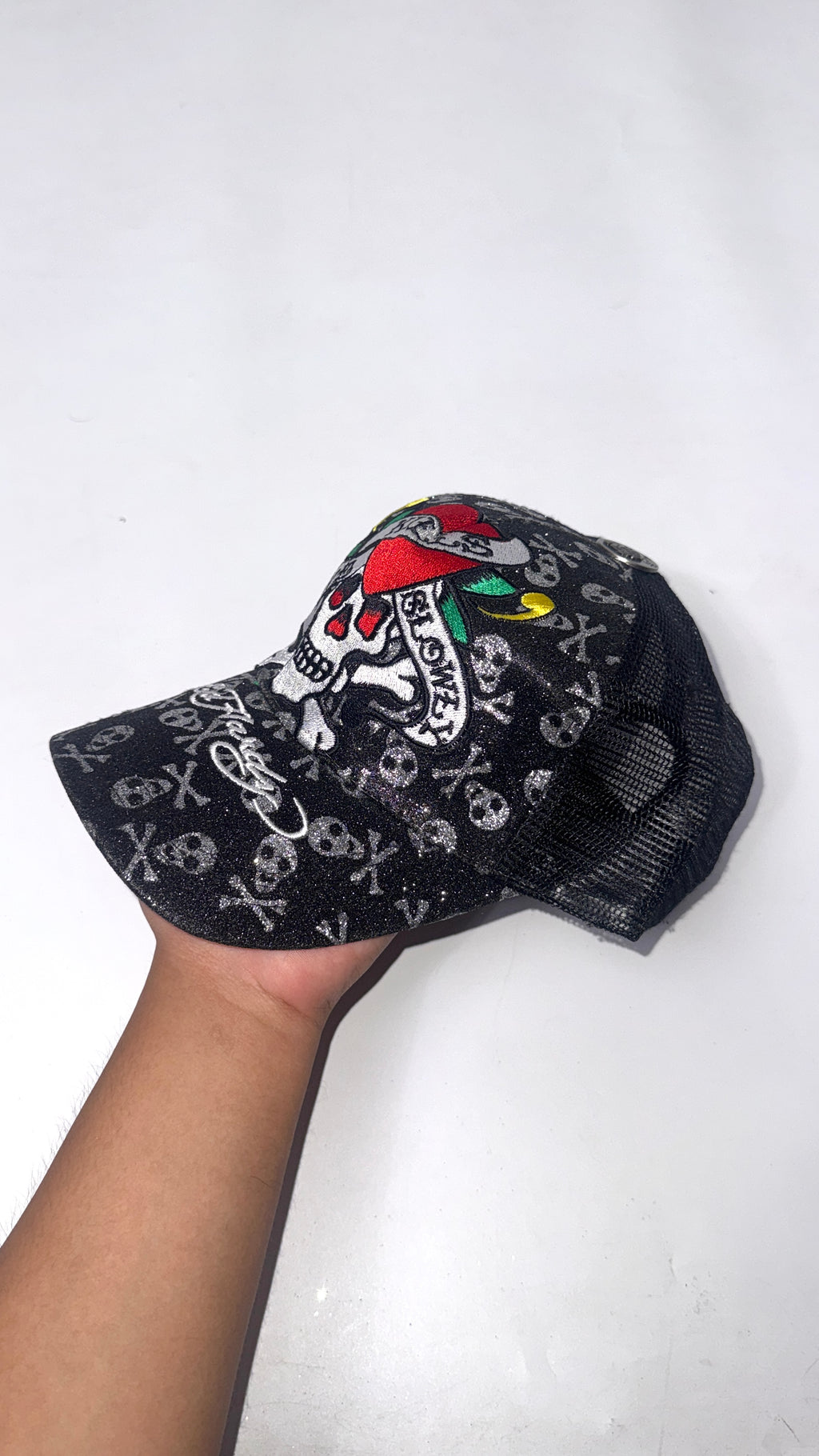 Y2K Ed Hardy “Shiny Skull” Cap