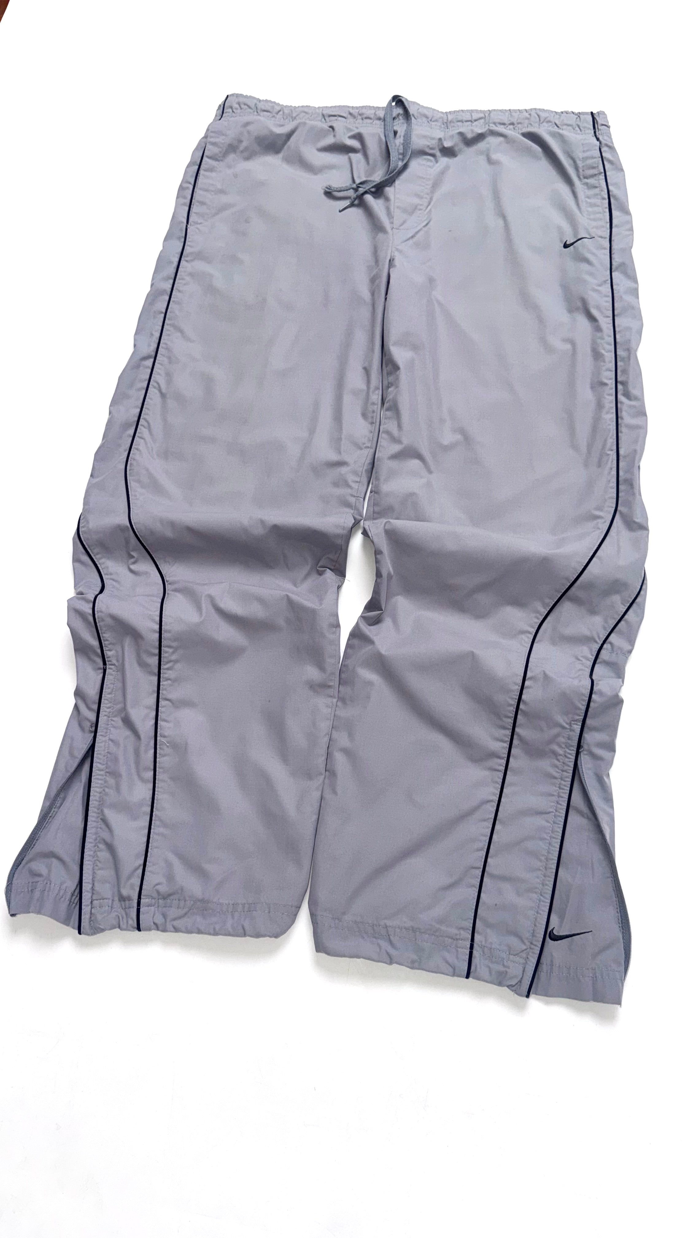 2000s Grey Nike Track Parachute Pants