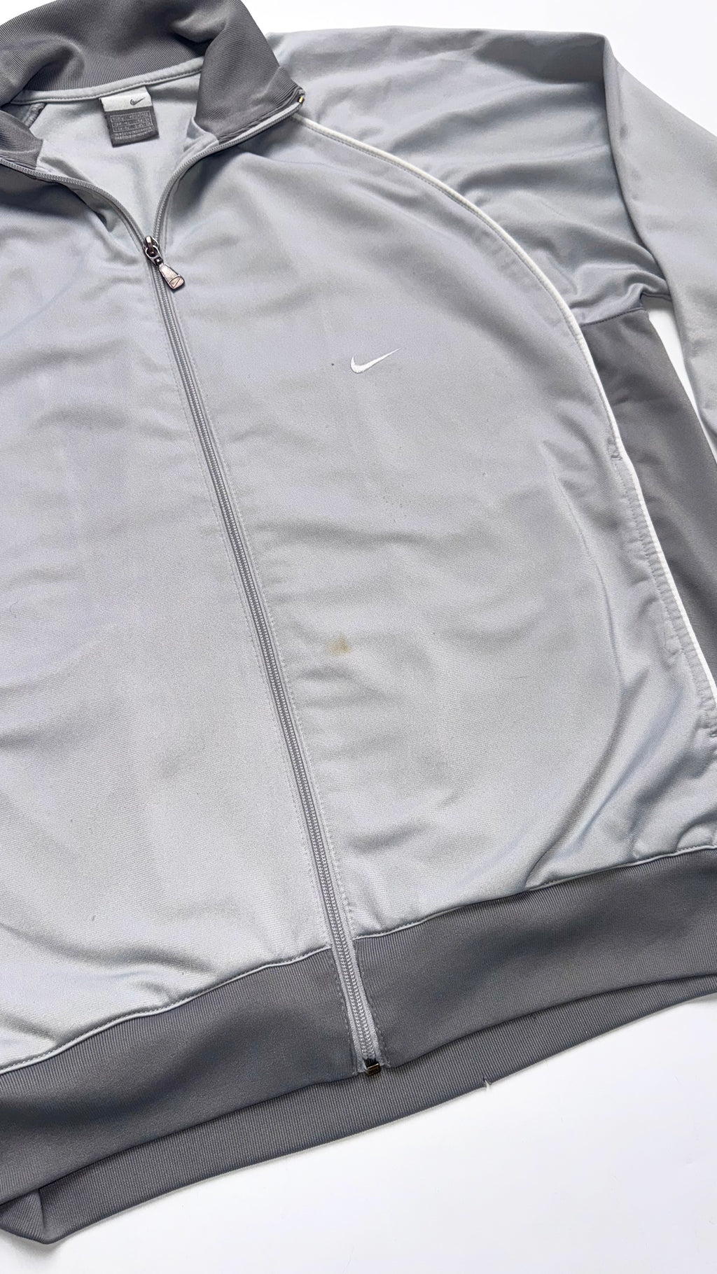 2000s Nike Light Grey Track Jacket