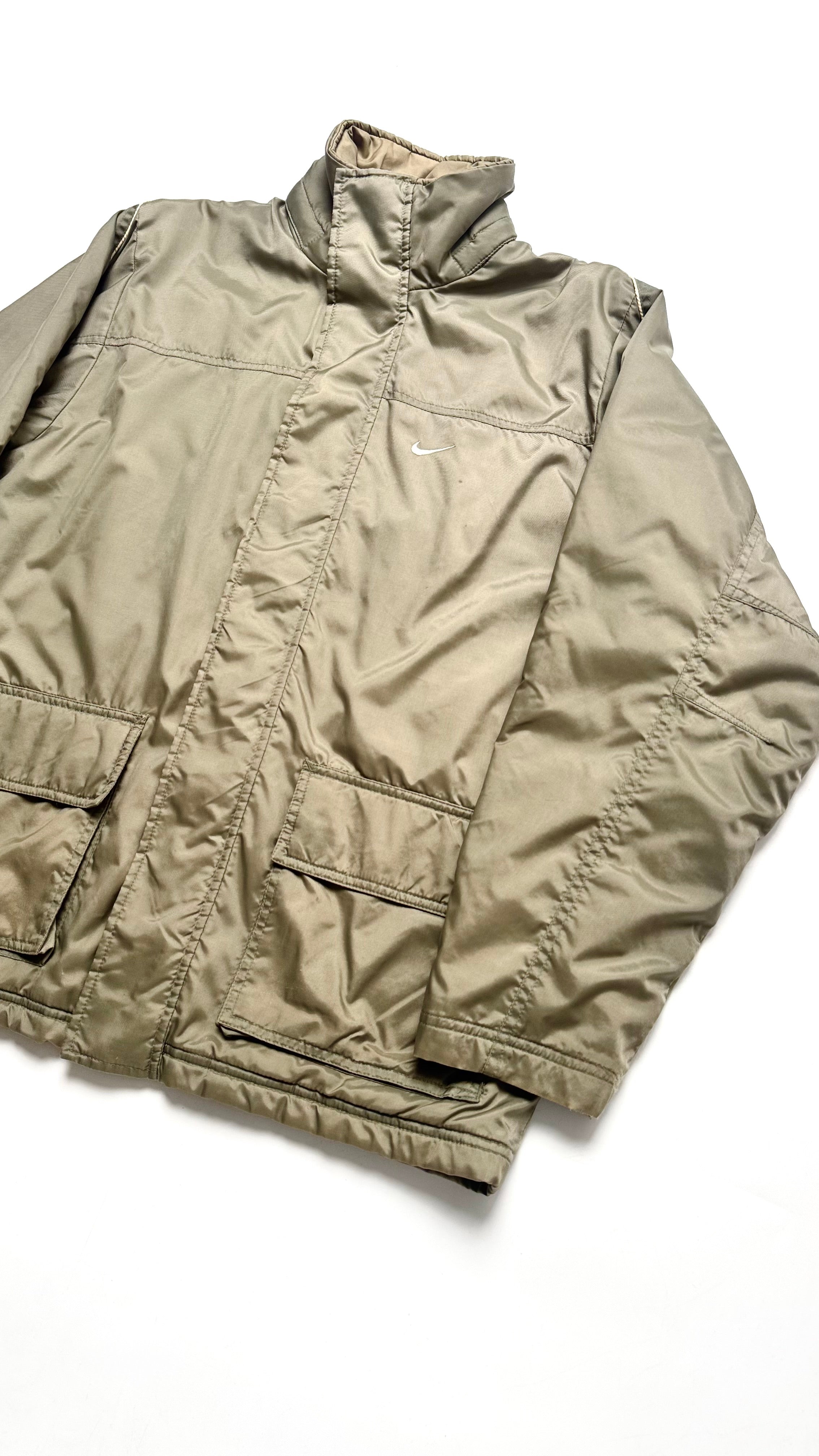 2000s Khaki Nike Lightweight winter jacket