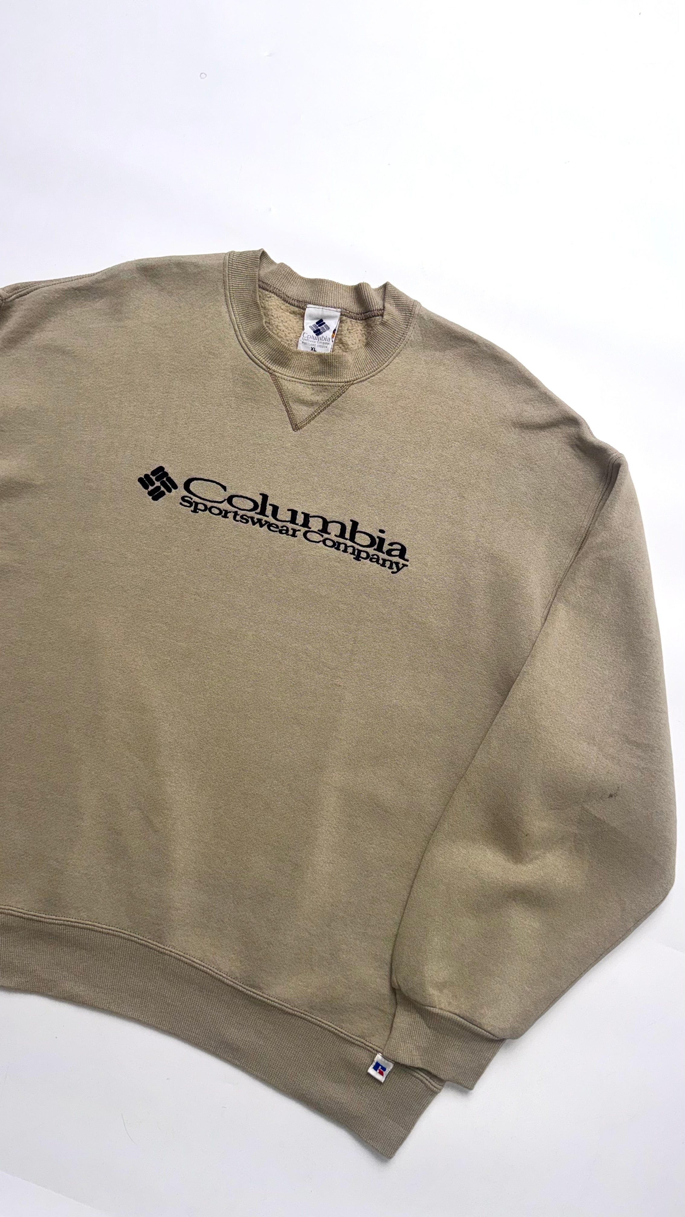 90s Columbia Beige Crewneck