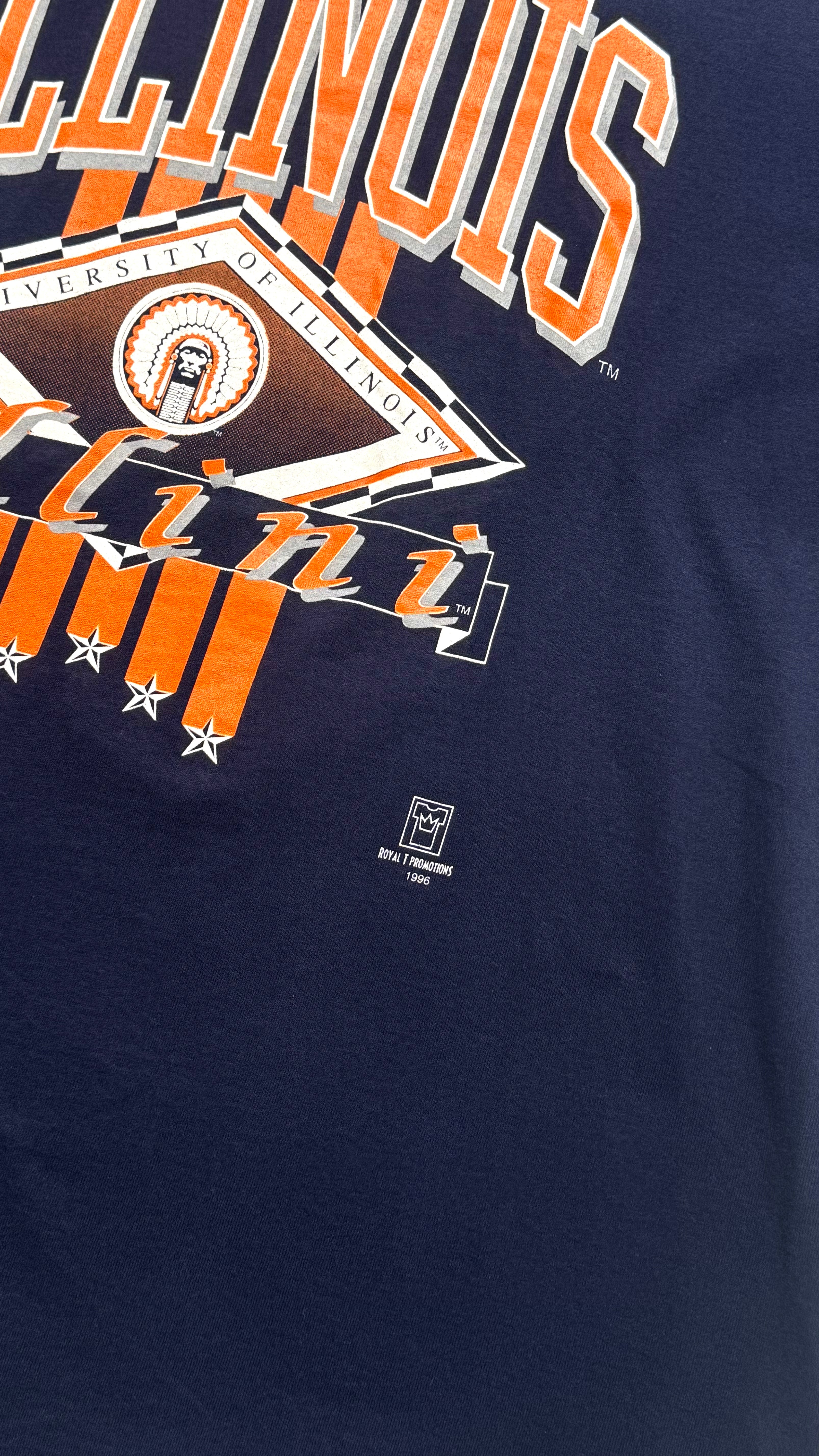 Vintage 1996 University of Illinois Graphic T shirt