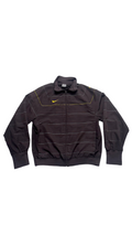 2000s Nike Brown Striped Track Jacket