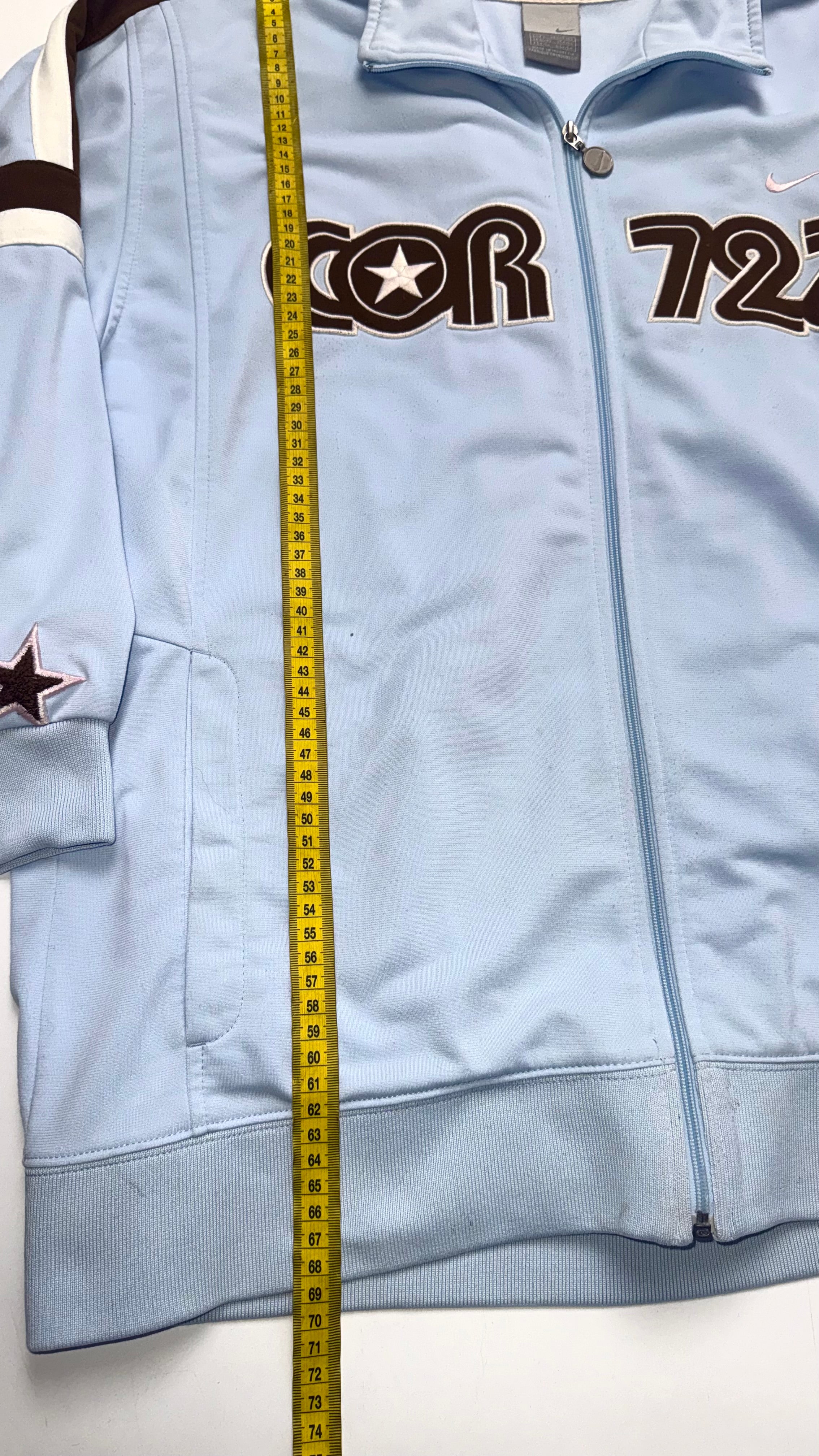 2000s Nike Cortez Baby Blue Track Jacket