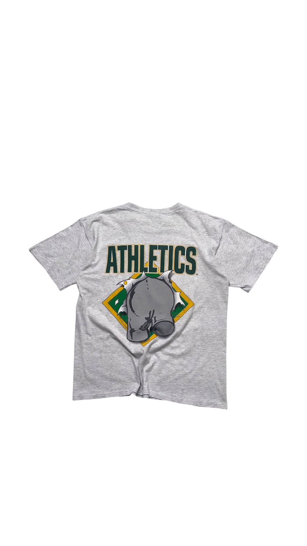 90s Oakland MLB Vintage Graphic T shirt (Gold Nutmeg)