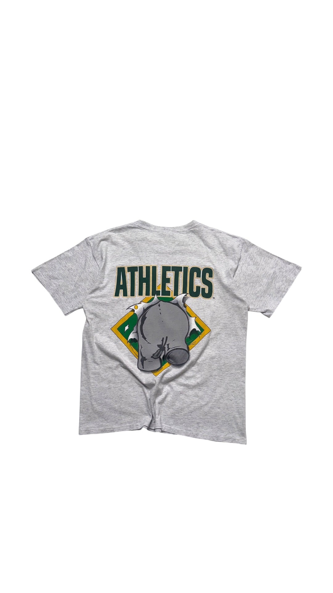 90s Oakland MLB Vintage Graphic T shirt (Gold Nutmeg)