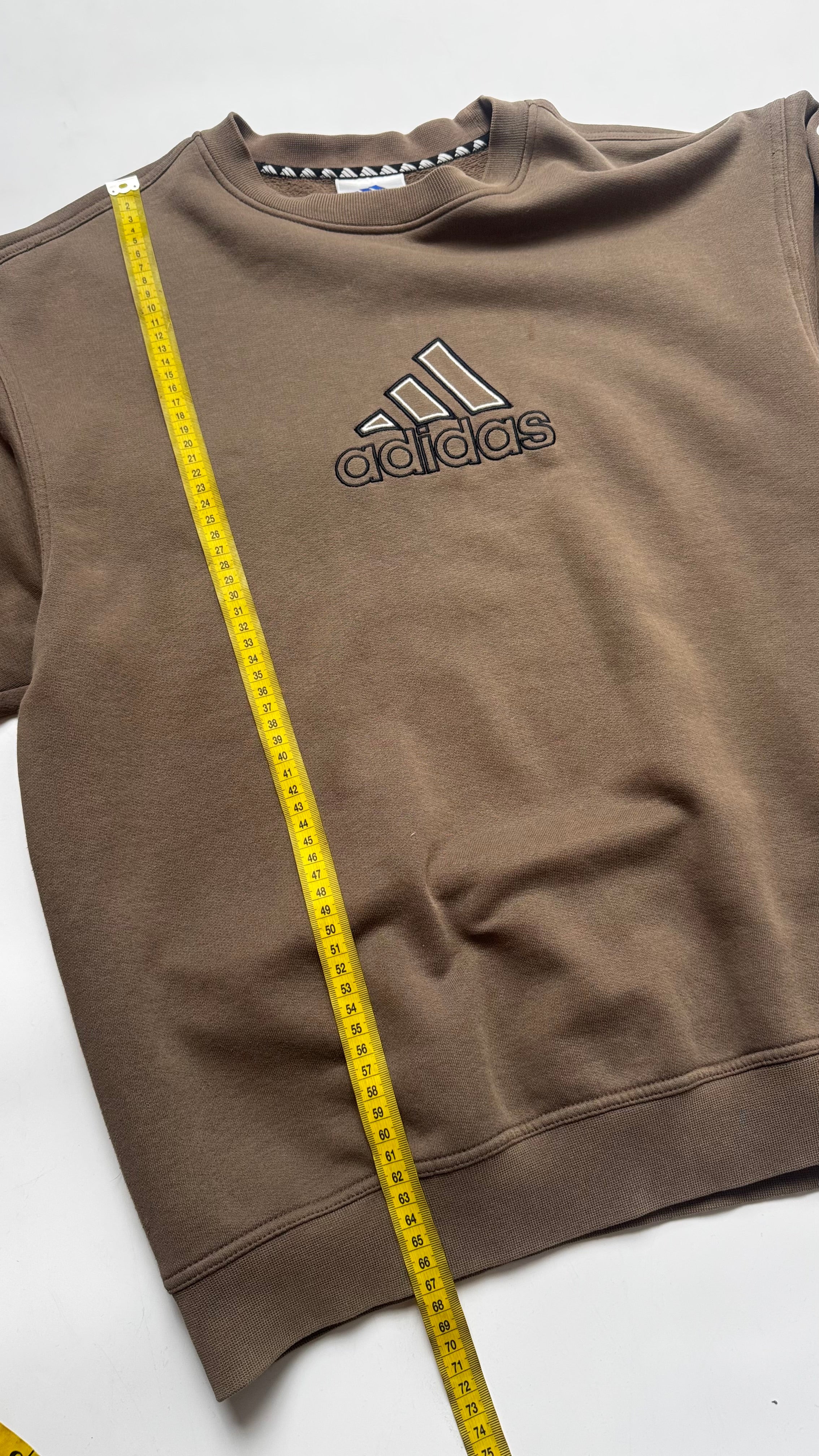 Adidas καφέ κρουαζέ λαιμόκοψη αρχές δεκαετίας 2000