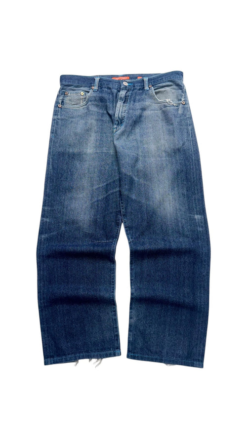 2000s Ed Hardy Dragon Embroidered Denim Baggy Jeans