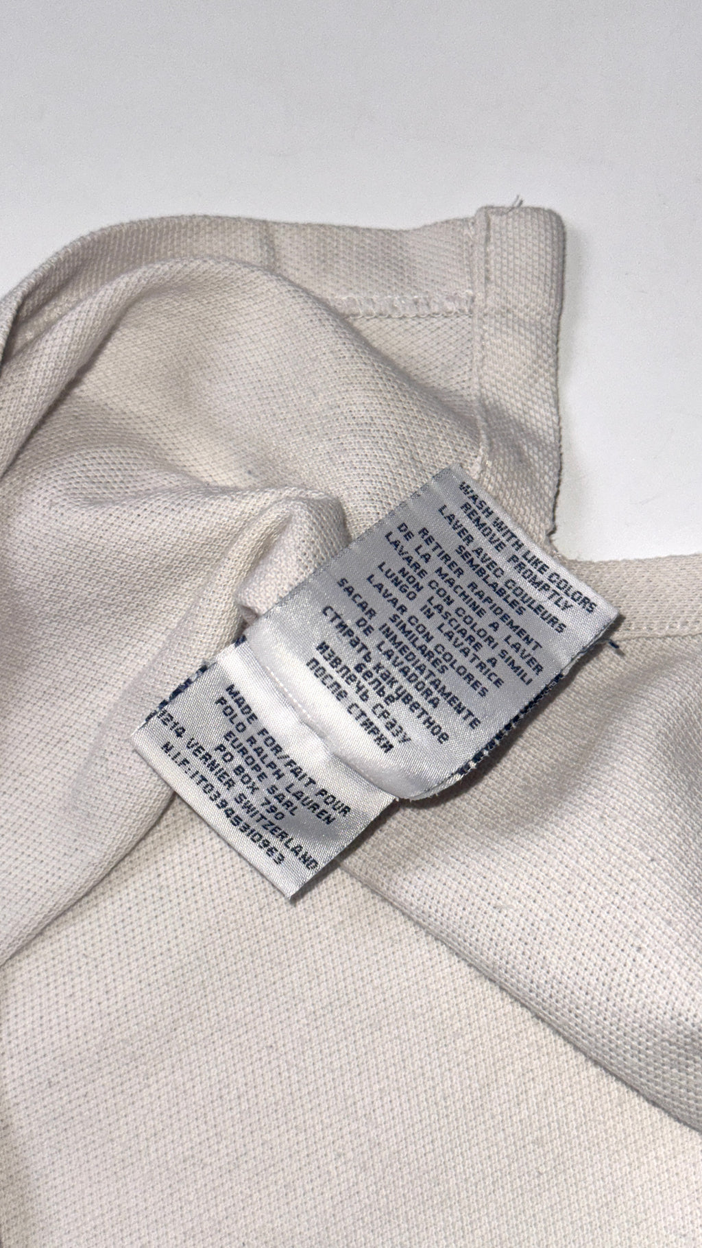 Vintage White/Gold Ralph Lauren Polo shirt