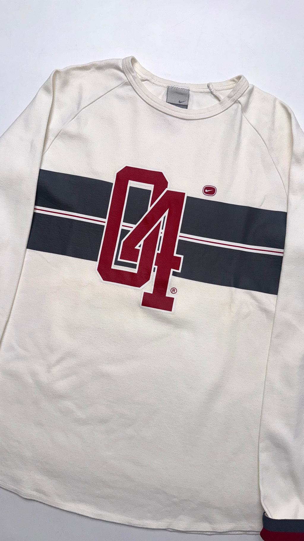 2000s White Nike Cortez Long sleeve shirt