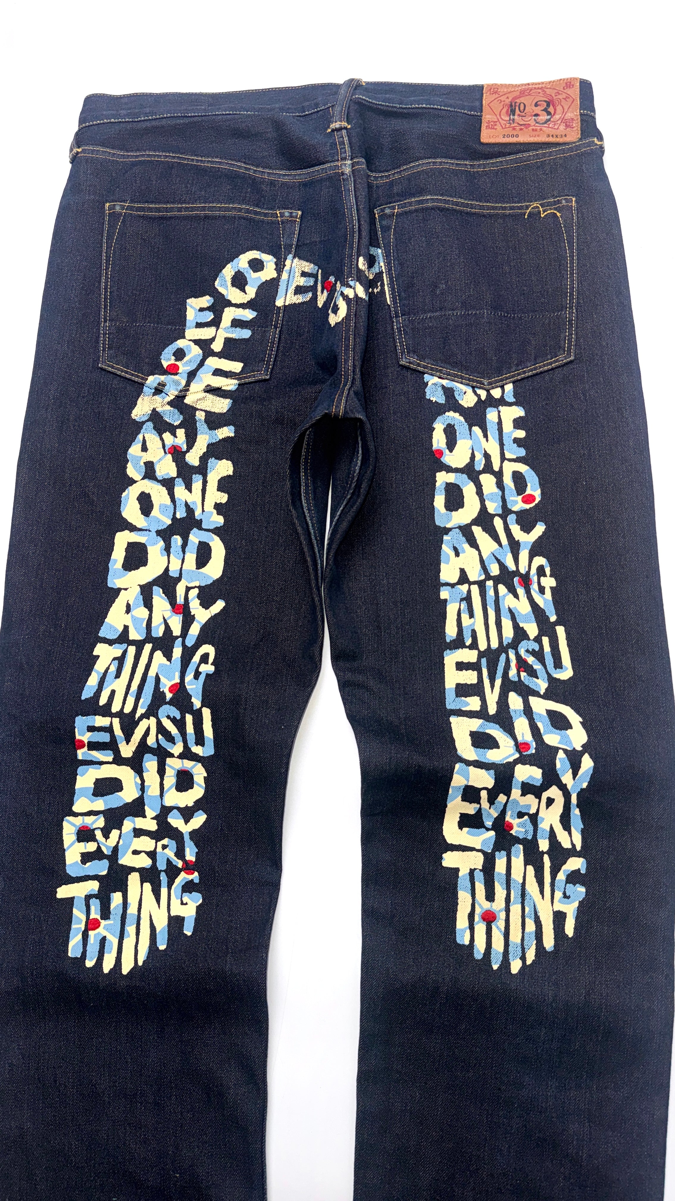 Vintage Evisu Daicock Lot 2000s No 3 Baggy Jeans