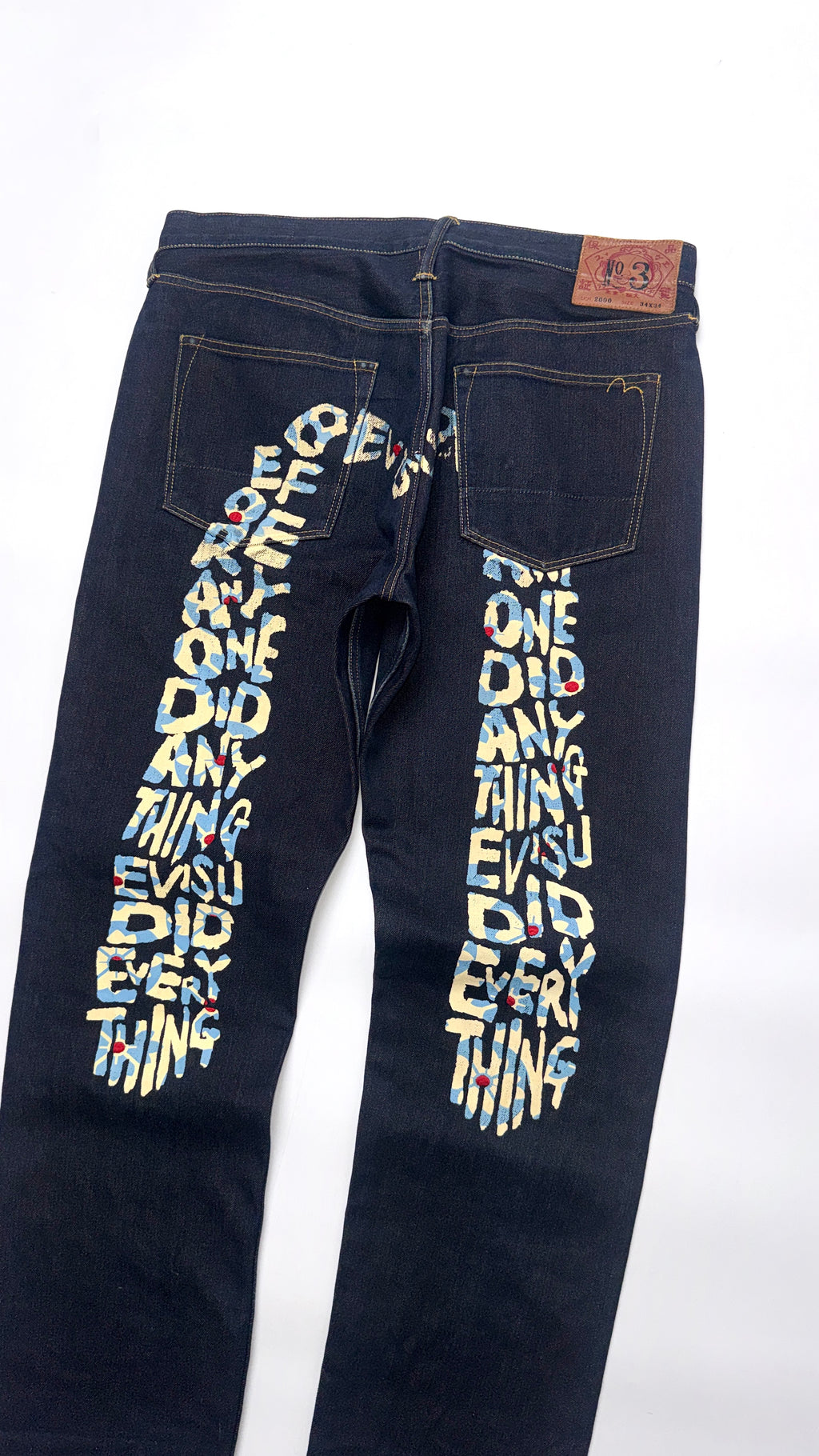 Vintage Evisu Daicock Lot 2000s No 3 Baggy Jeans