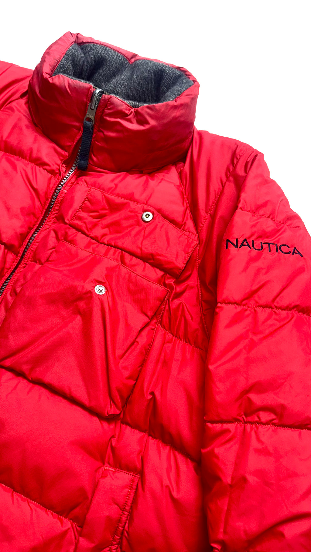 90s Vintage Reversible Nautica Bomber Winter Jacket