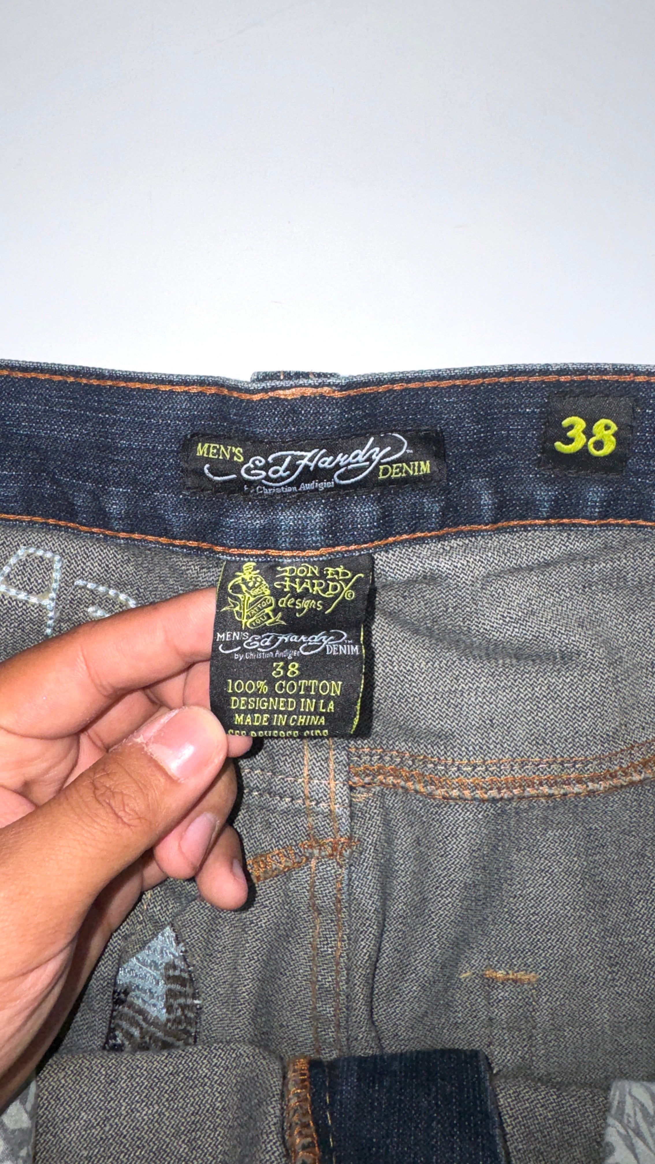 2000s Ed Hard “SKULL” Baggy Jeans