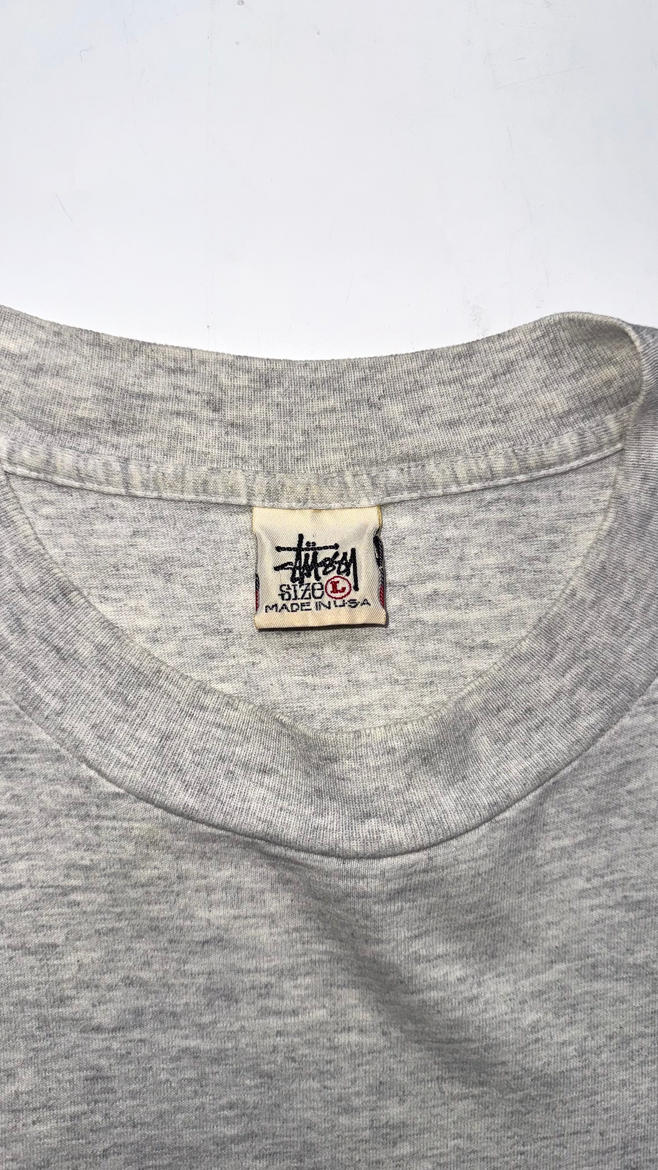 90s Stussy college graphic t shirt